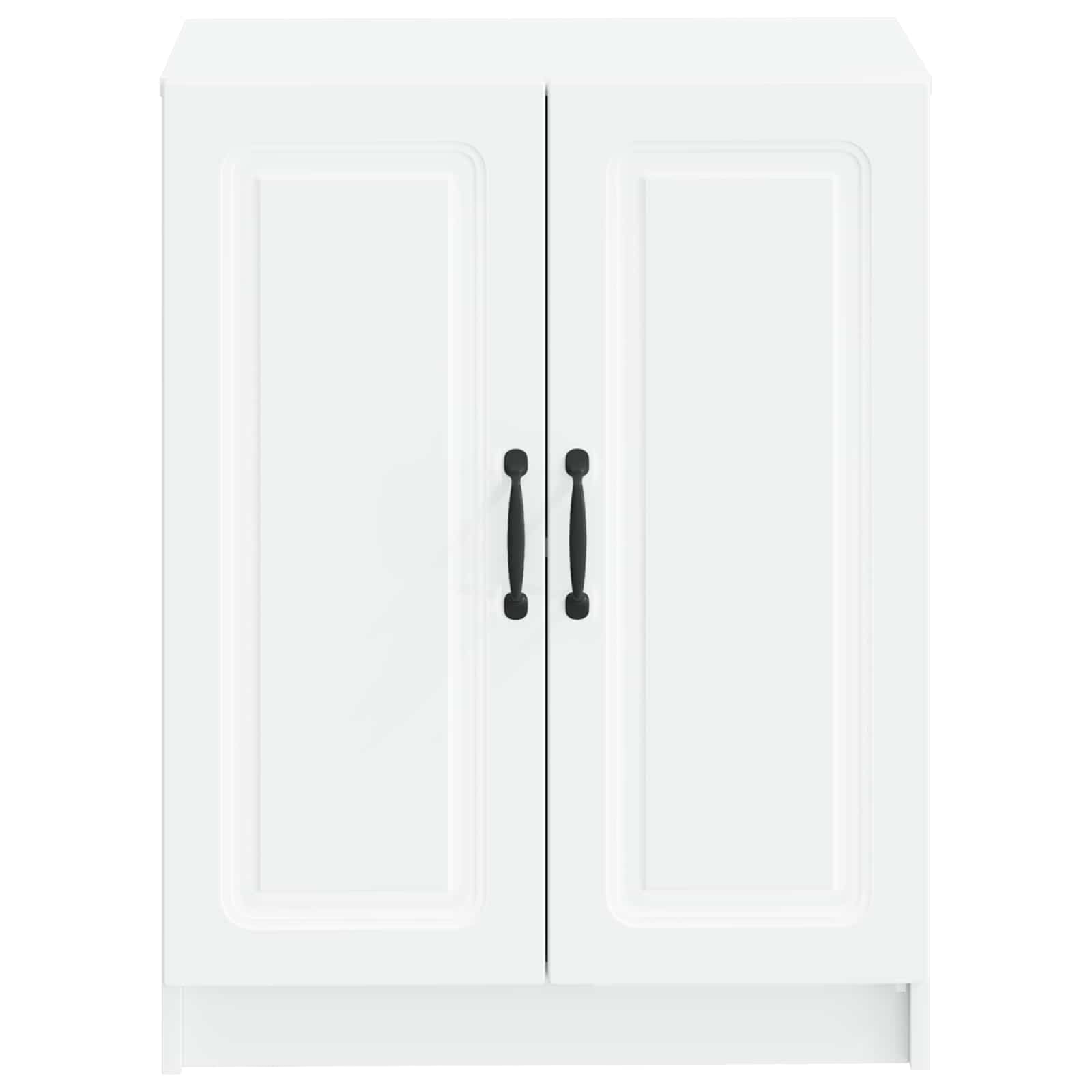 Bathroom Storage Cabinet White Slimline 59.5x31x77cm