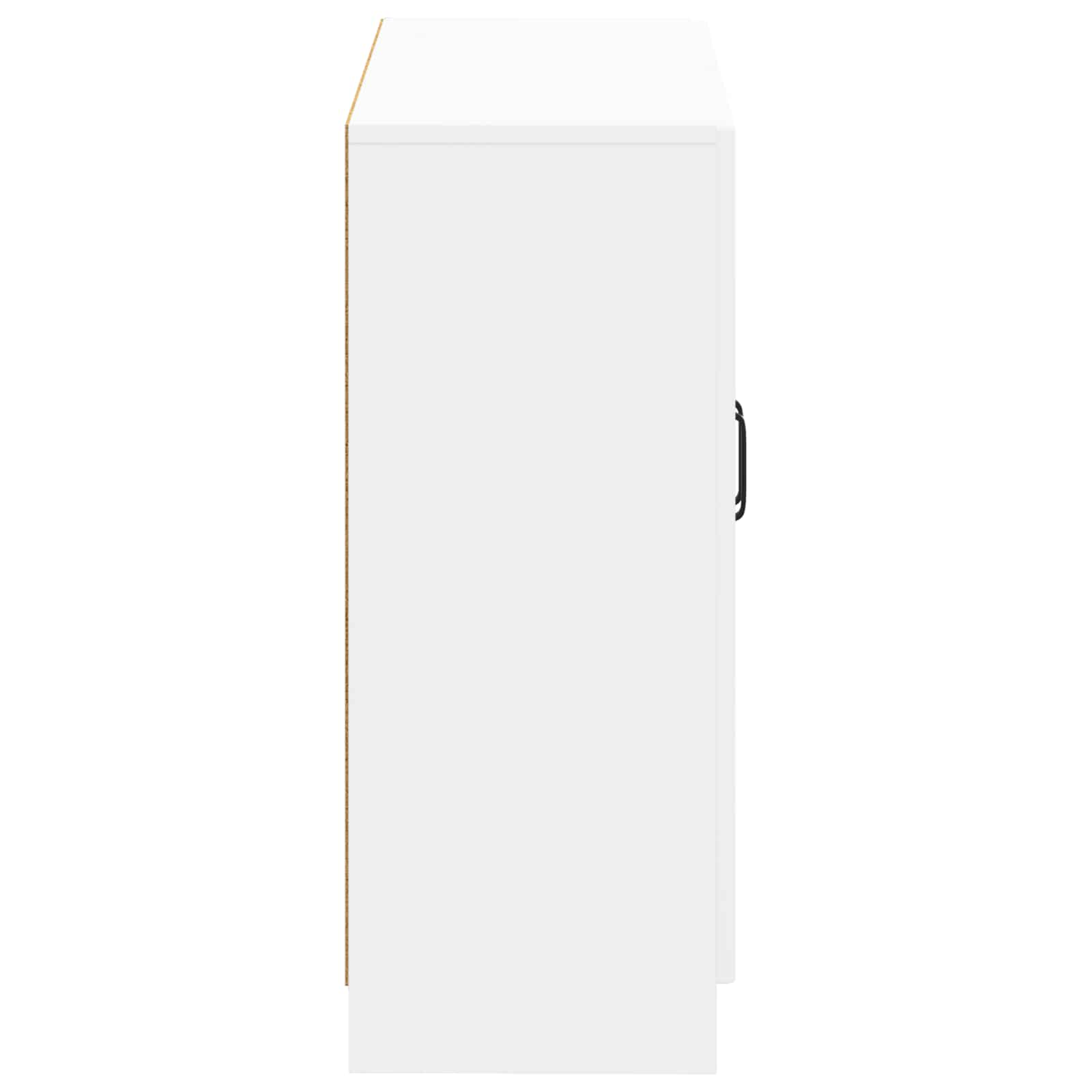 Bathroom Storage Cabinet White Slimline 59.5x31x77cm