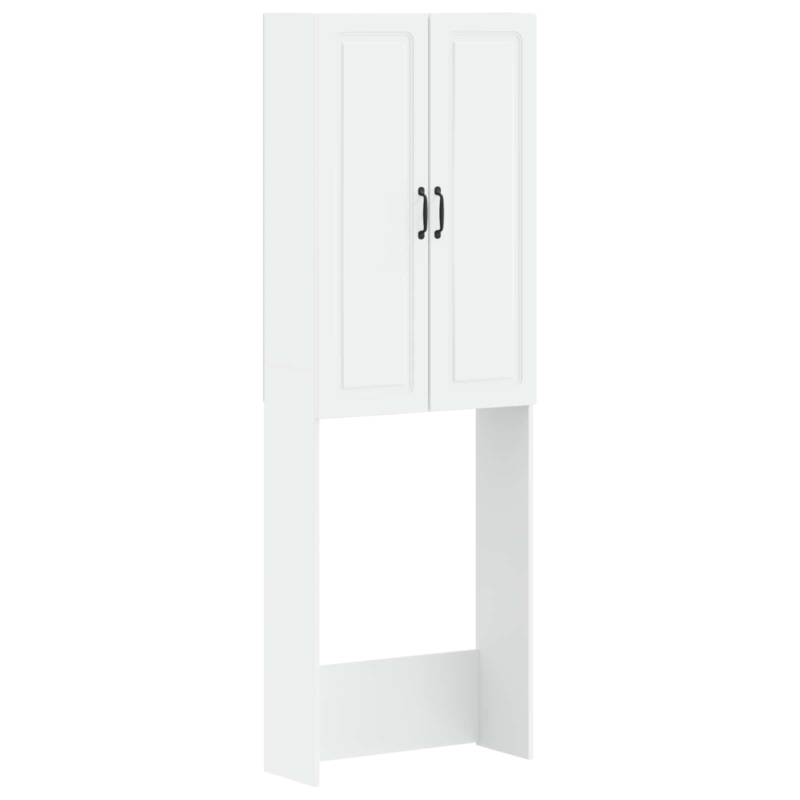 Bathroom Cabinet White Engineered 66 cm x 25.5 cm x 190 cm