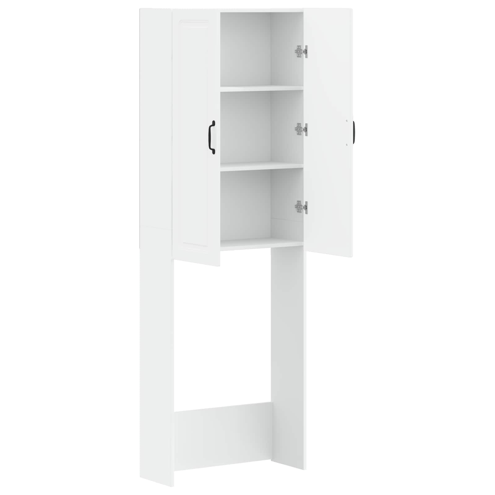 Bathroom Cabinet White Engineered 66 cm x 25.5 cm x 190 cm