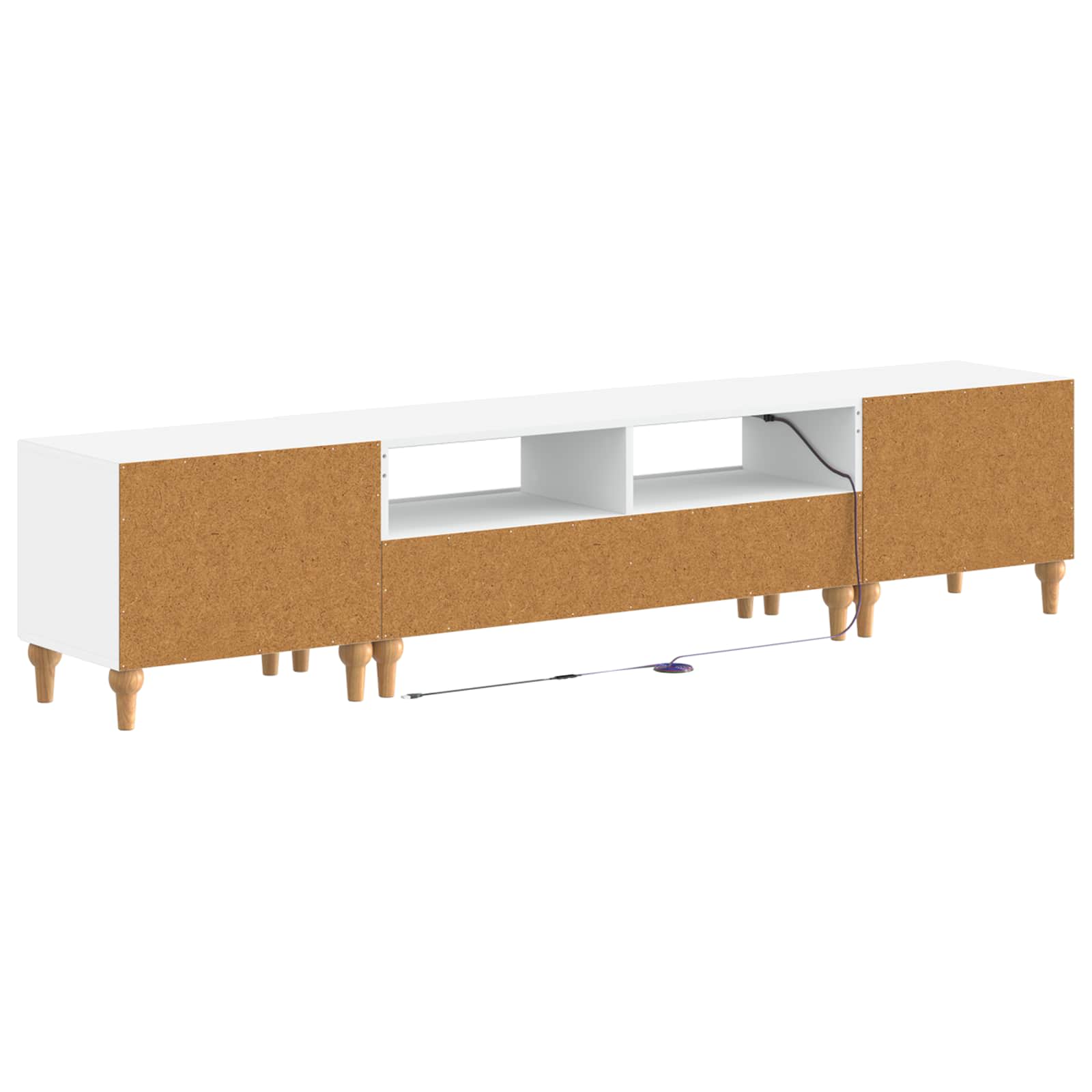 White LED TV Cabinet 49x35x43cm