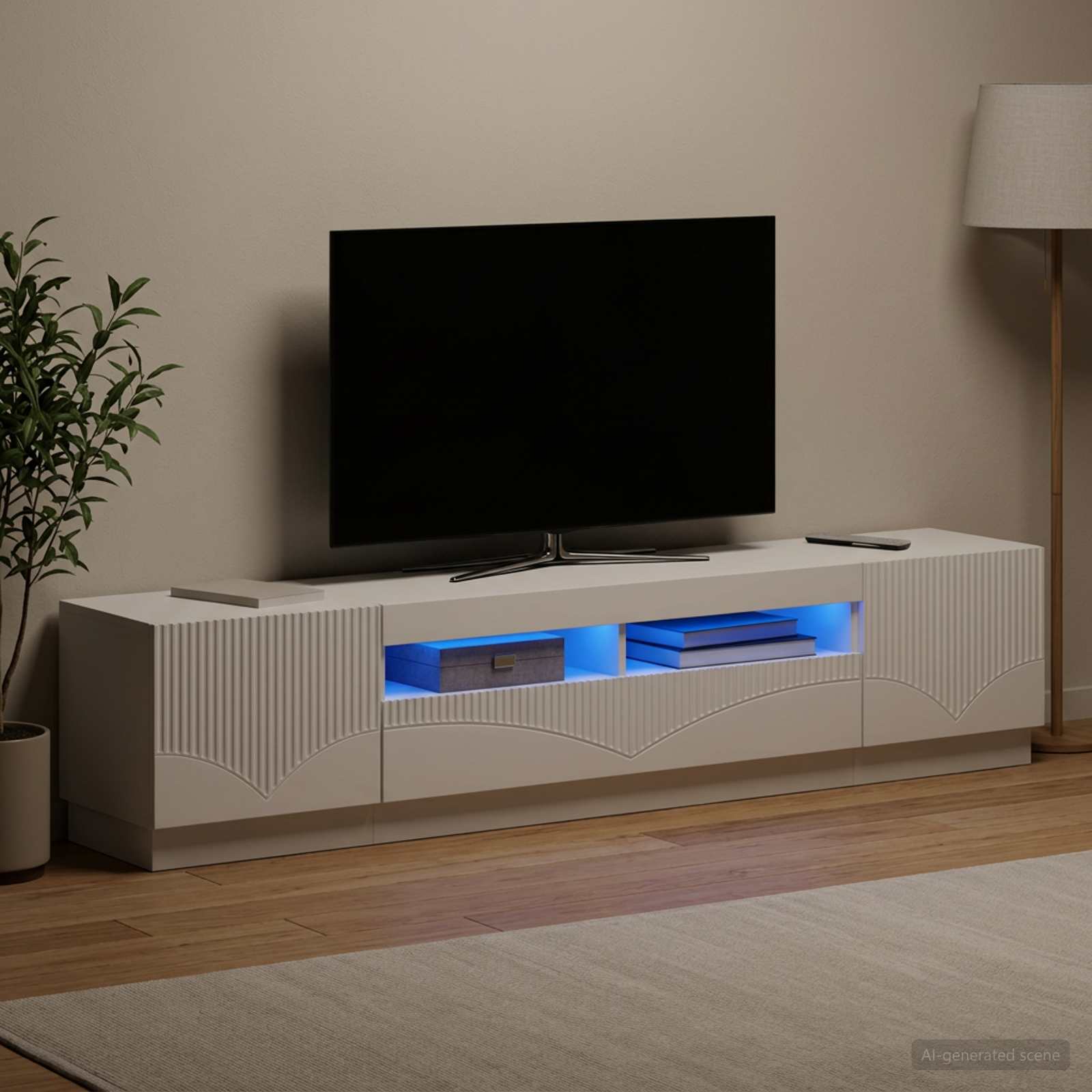 White TV Cabinet Set 49x35x40cm