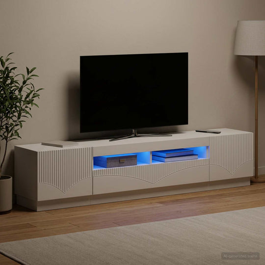 White TV Cabinet Set 49x35x40cm