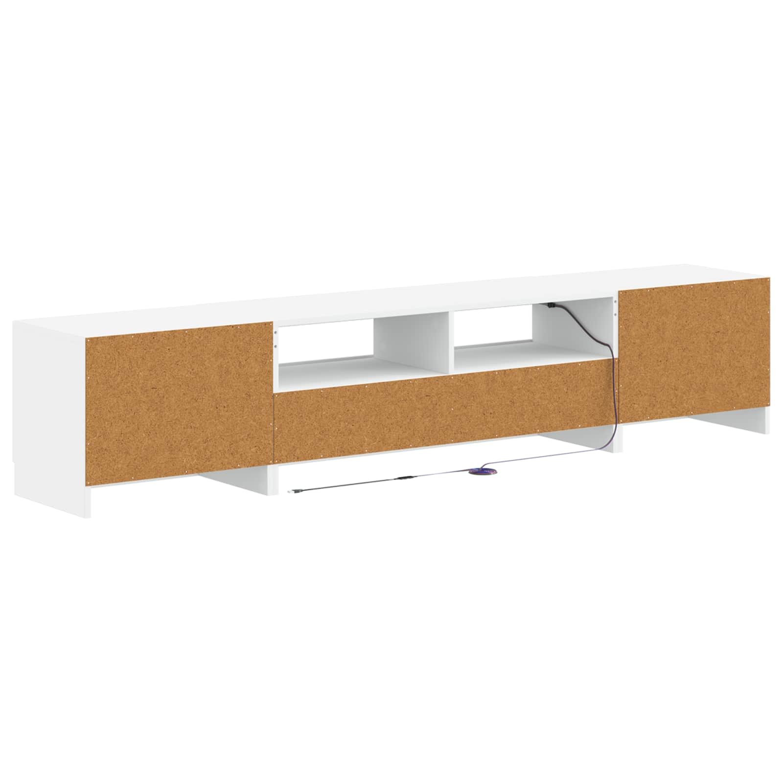 Modern TV Cabinet White Wood 49x35x40cm