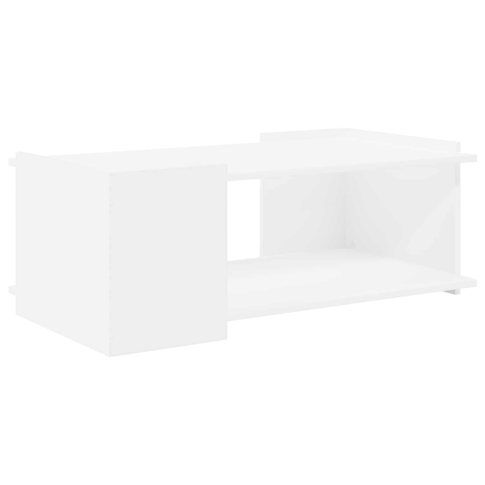White Coffee Table Engineered Wood 90cm | Simpledeals
