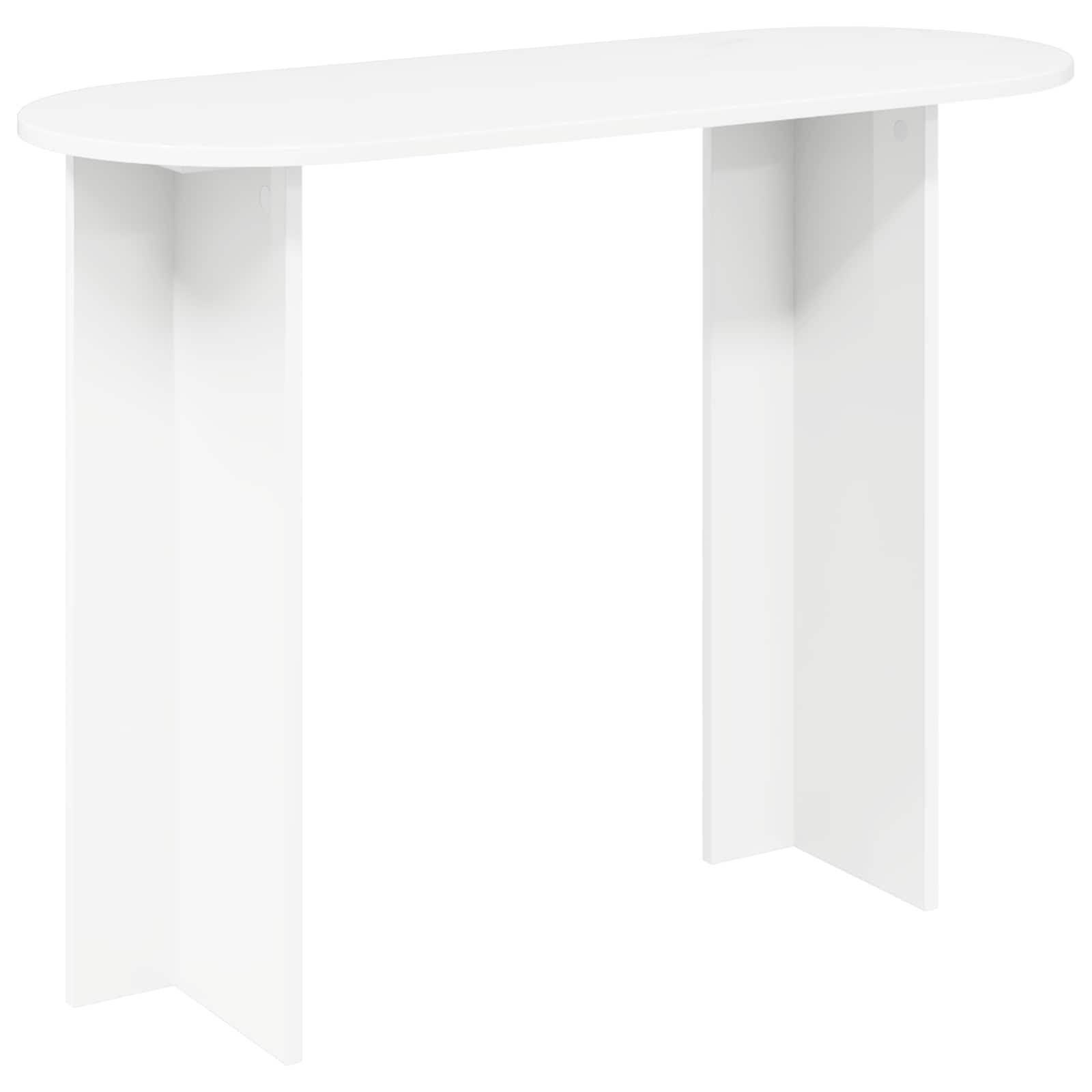 White Console Table Engineered Wood 100cm | Simpledeals
