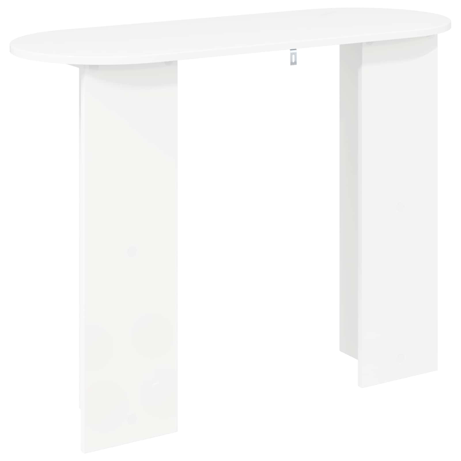 White Console Table Engineered Wood 100cm | Simpledeals
