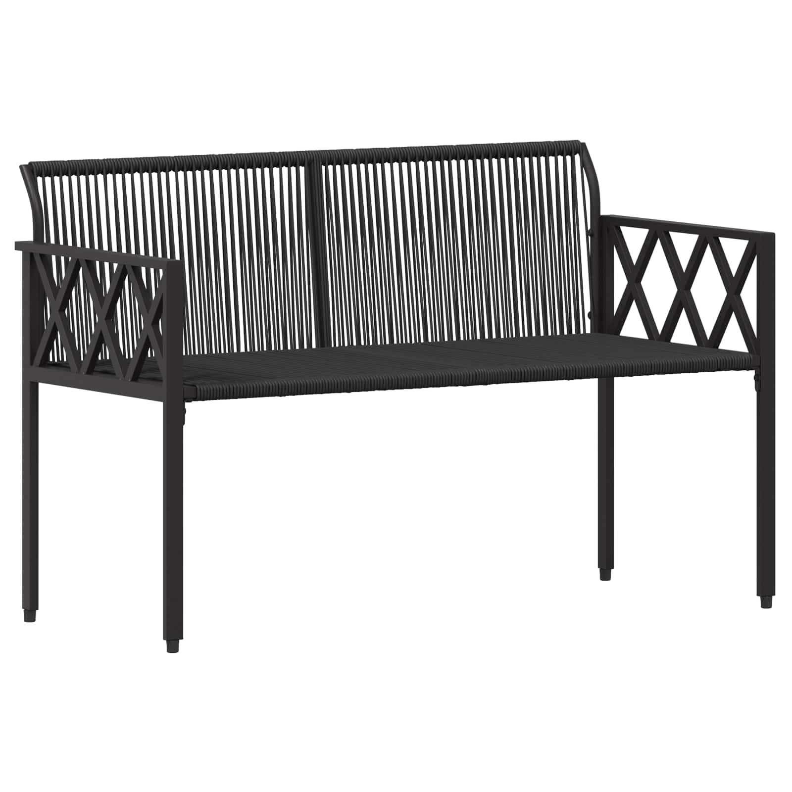 2-Seater Poly Rattan Outdoor Bench | Simpledeals