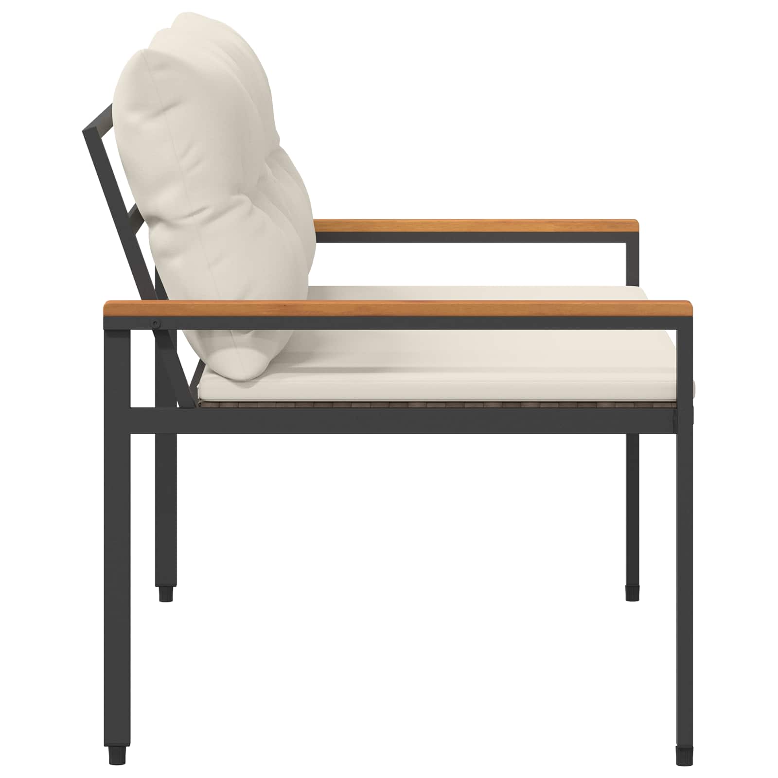 2-Seater Outdoor Poly Rattan Bench | Simpledeals