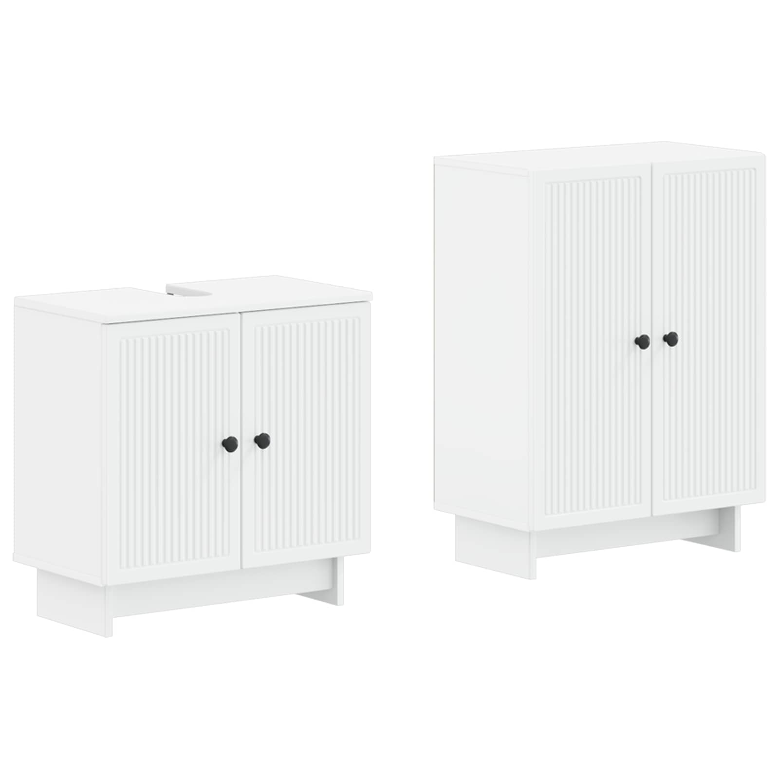 Bathroom Cabinet White Engineered 59.5x31.5x59cm