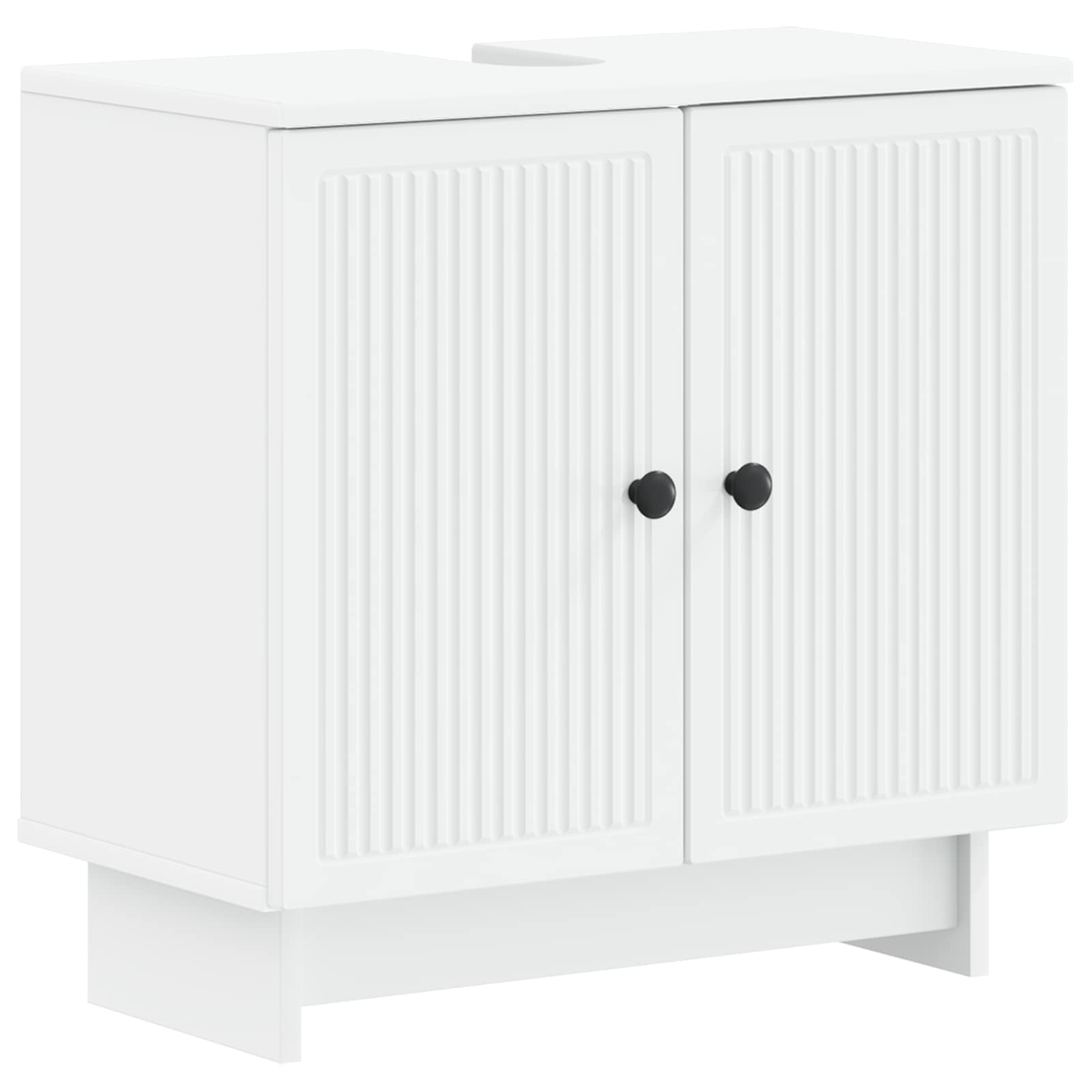 Bathroom Cabinet White Engineered 59.5x31.5x59cm