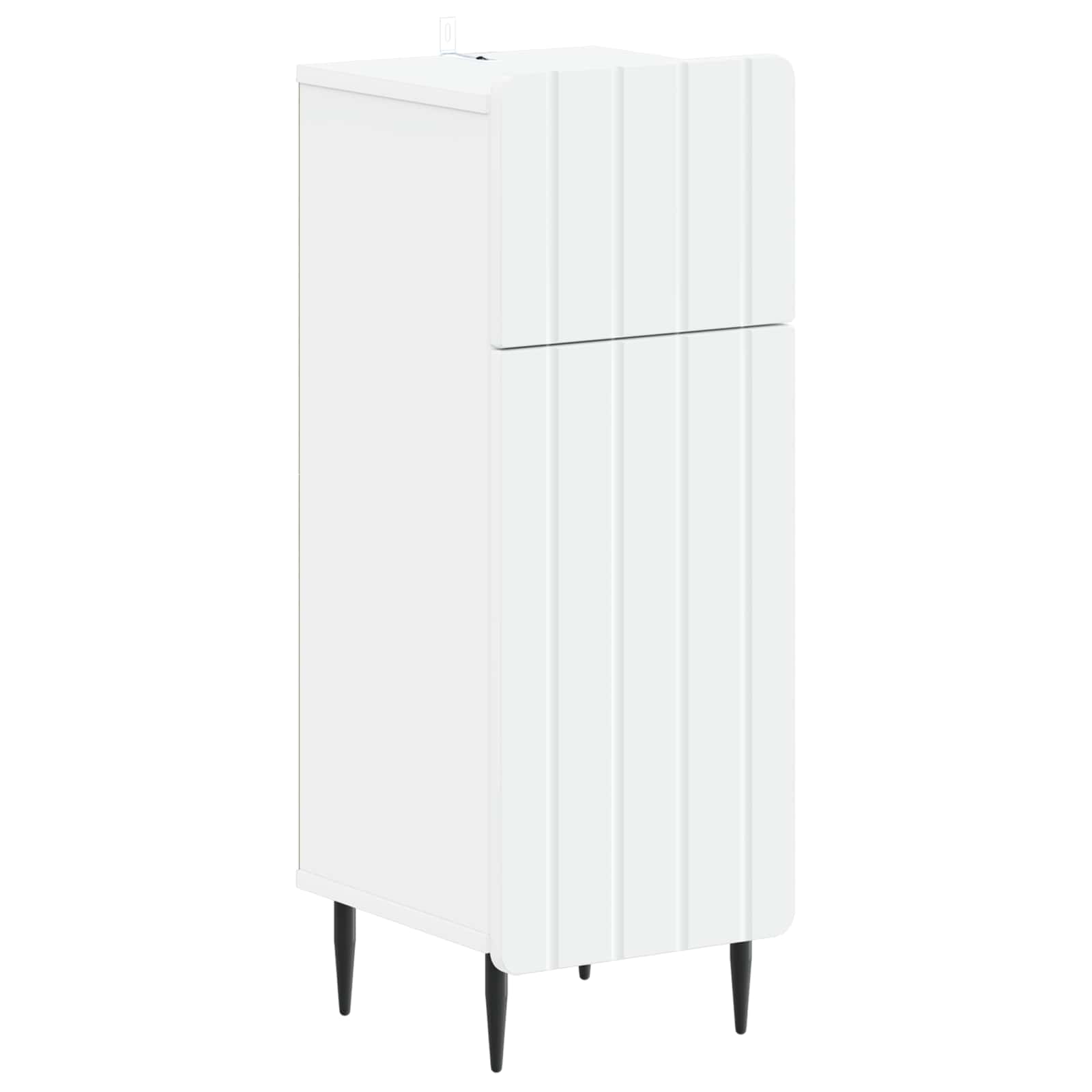 Bathroom Cabinet White Engineered 82x41x59cm