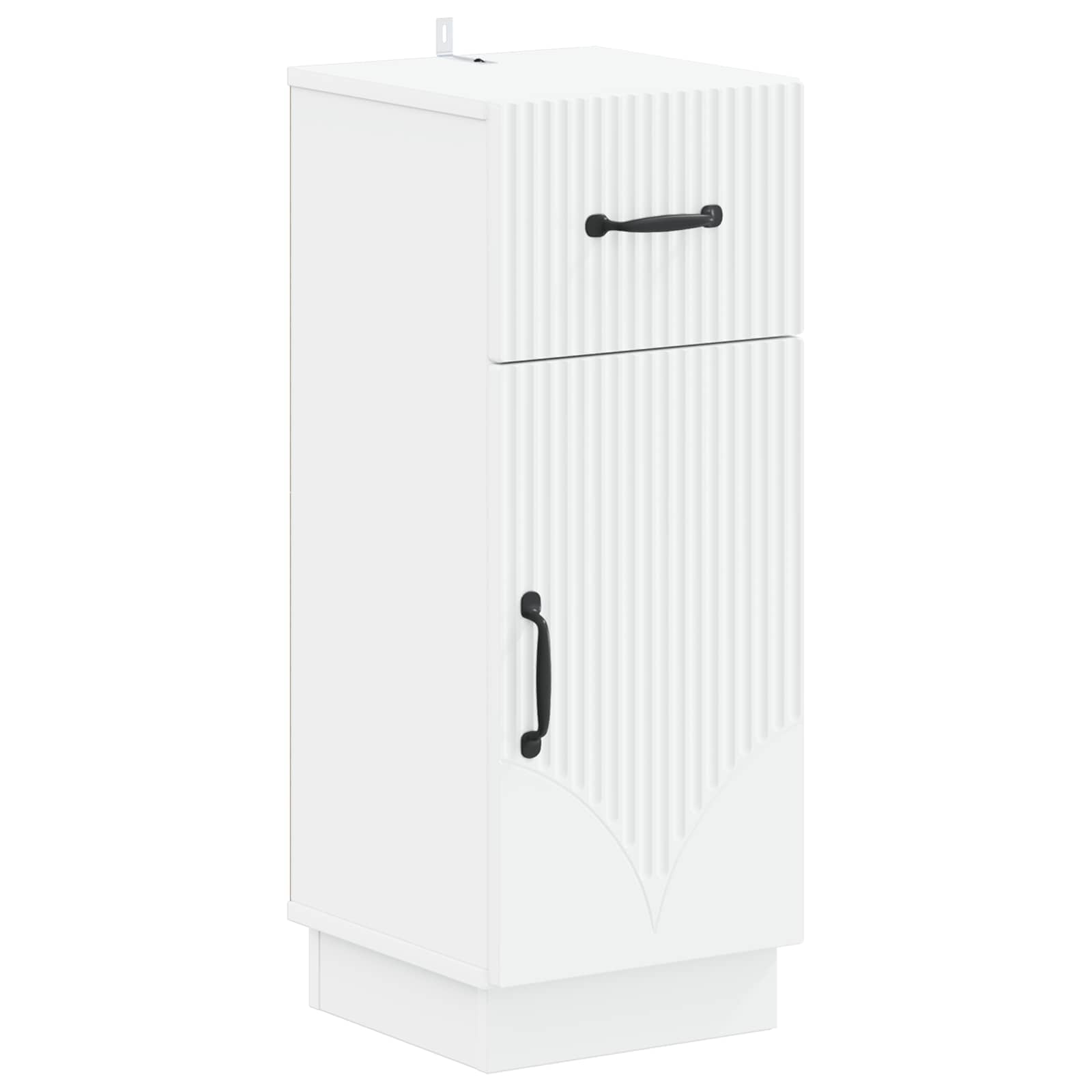 Bathroom Cabinet Set Engineered Wood Slim 30x31x190cm