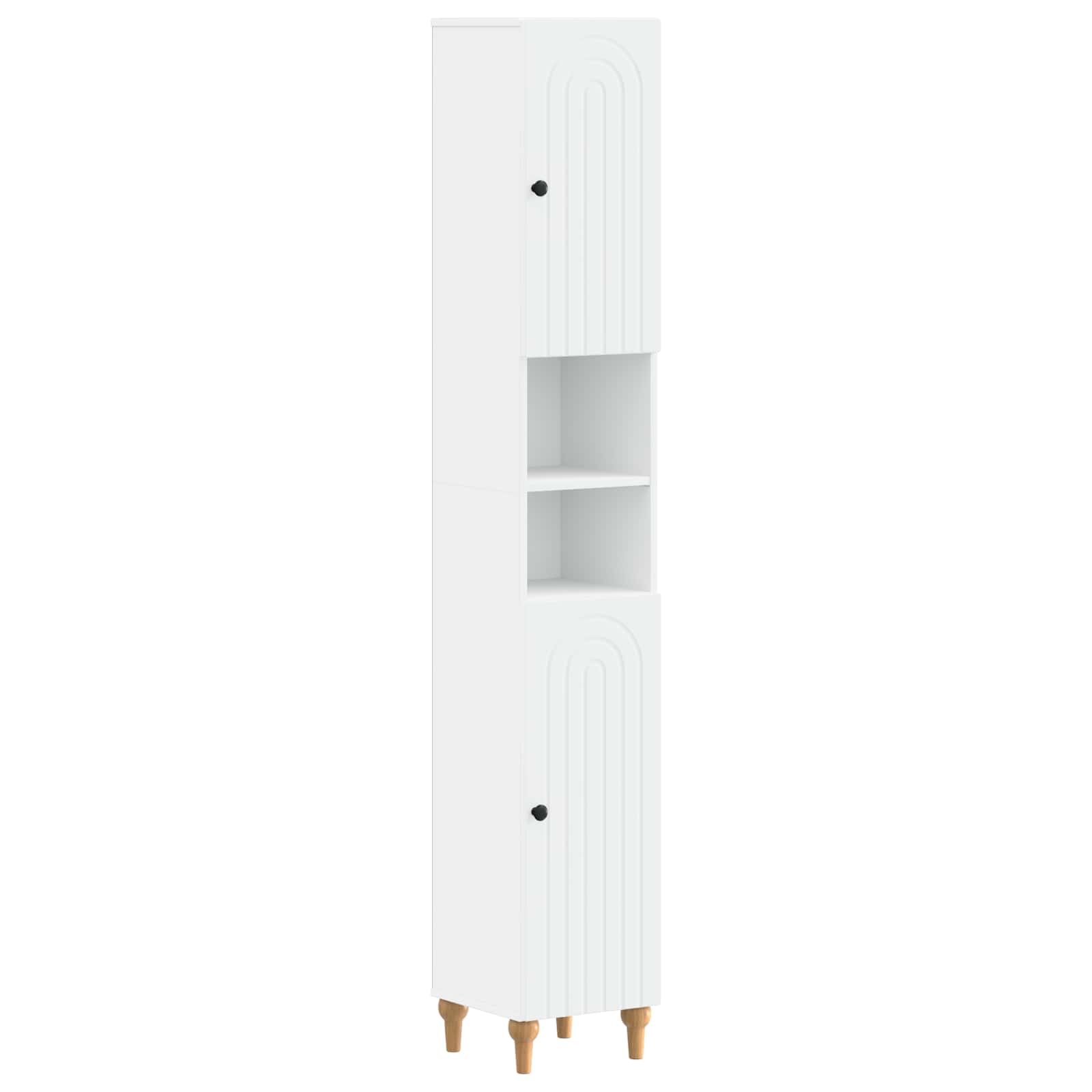 Bathroom Cabinet Set White Engineered 30x31x190cm