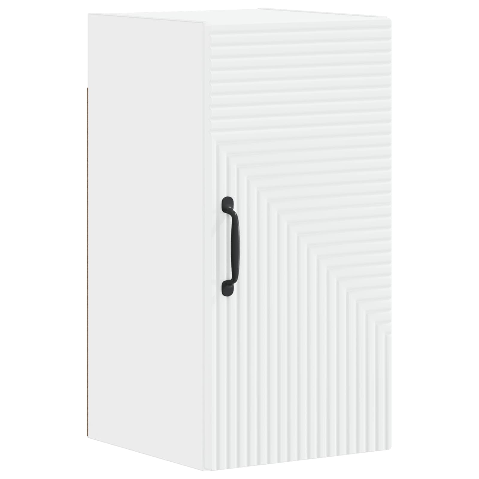 Bathroom Cabinet Set White Wood 30x31x190cm