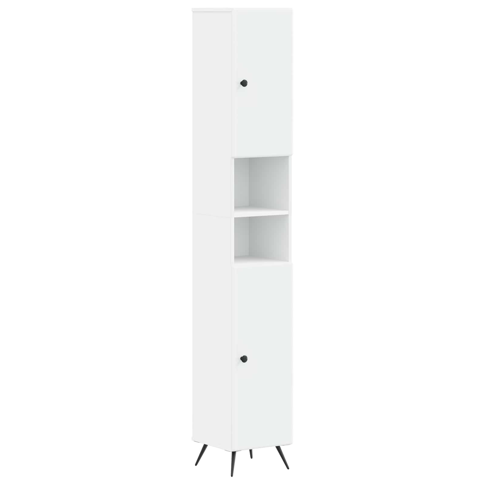 Bathroom Cabinet Set White Engineered Wood 30x31x190cm