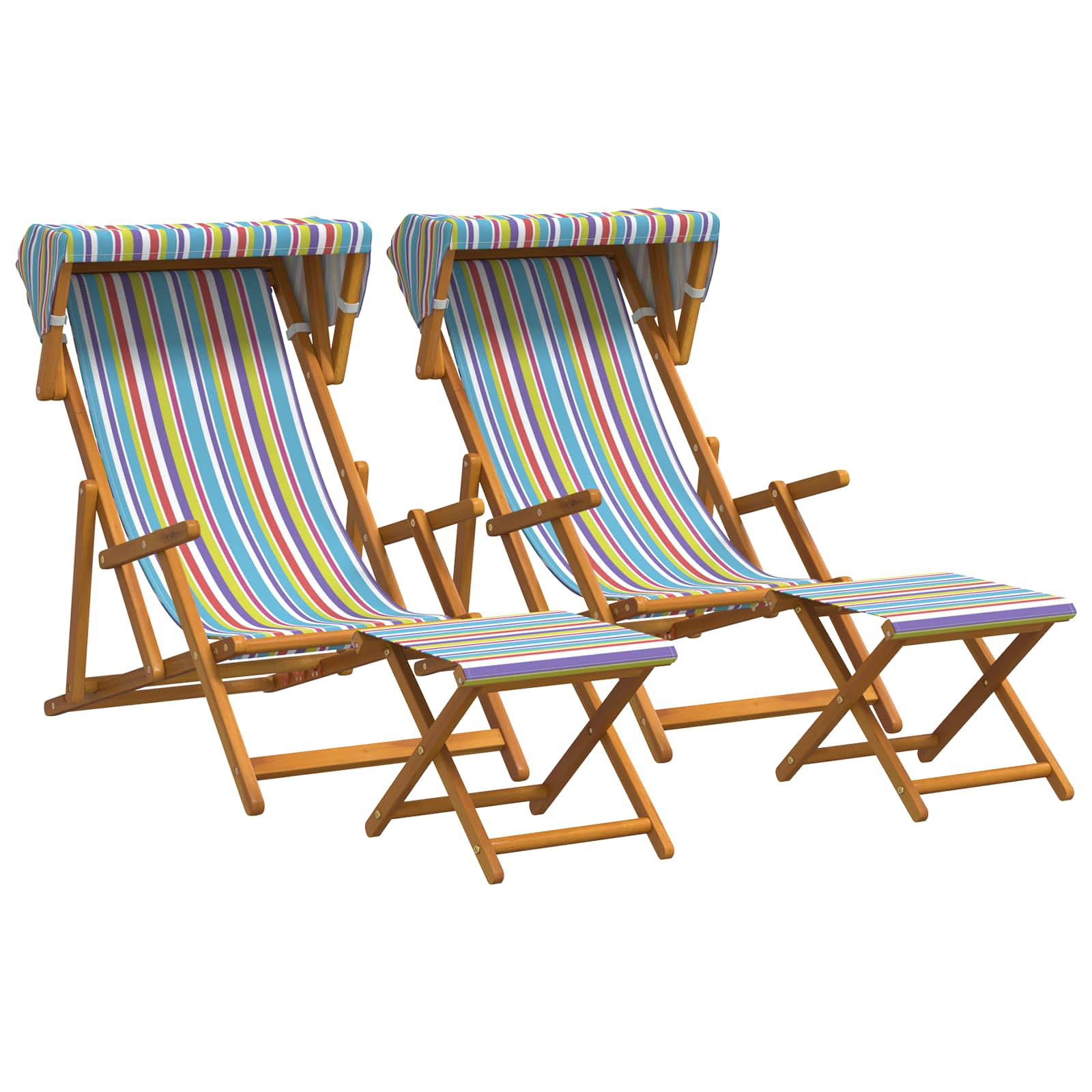 Eucalyptus Deck Chairs Set of 4 Reclining | Simpledeals
