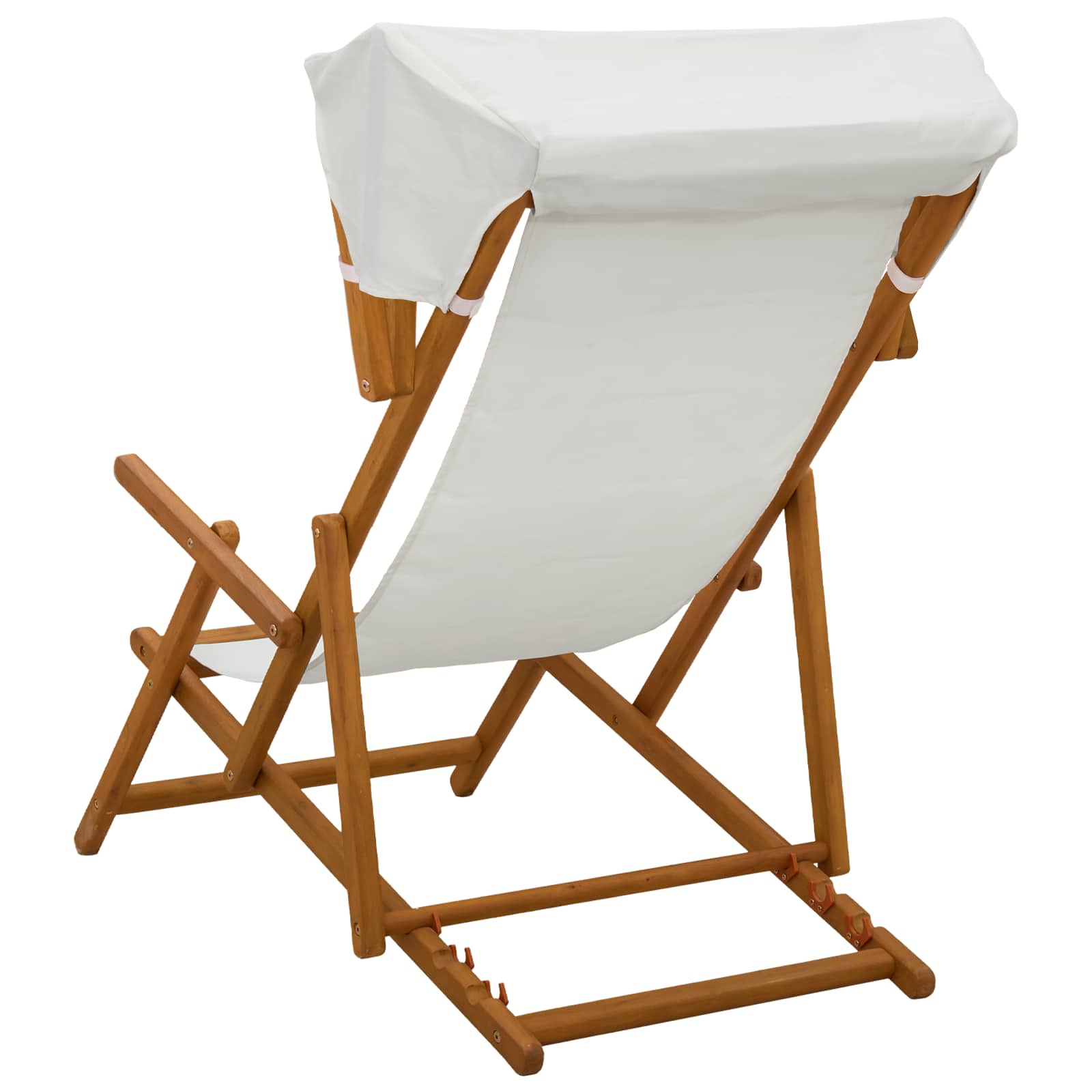 Outdoor Deck Chair Solid Wood 67.5x113x103cm