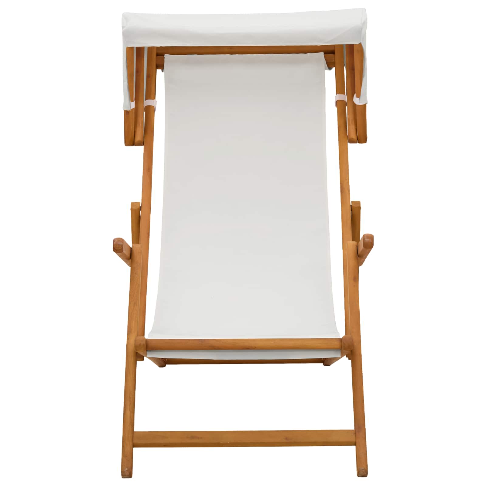 Outdoor Deck Chair Solid Wood 67.5x113x103cm