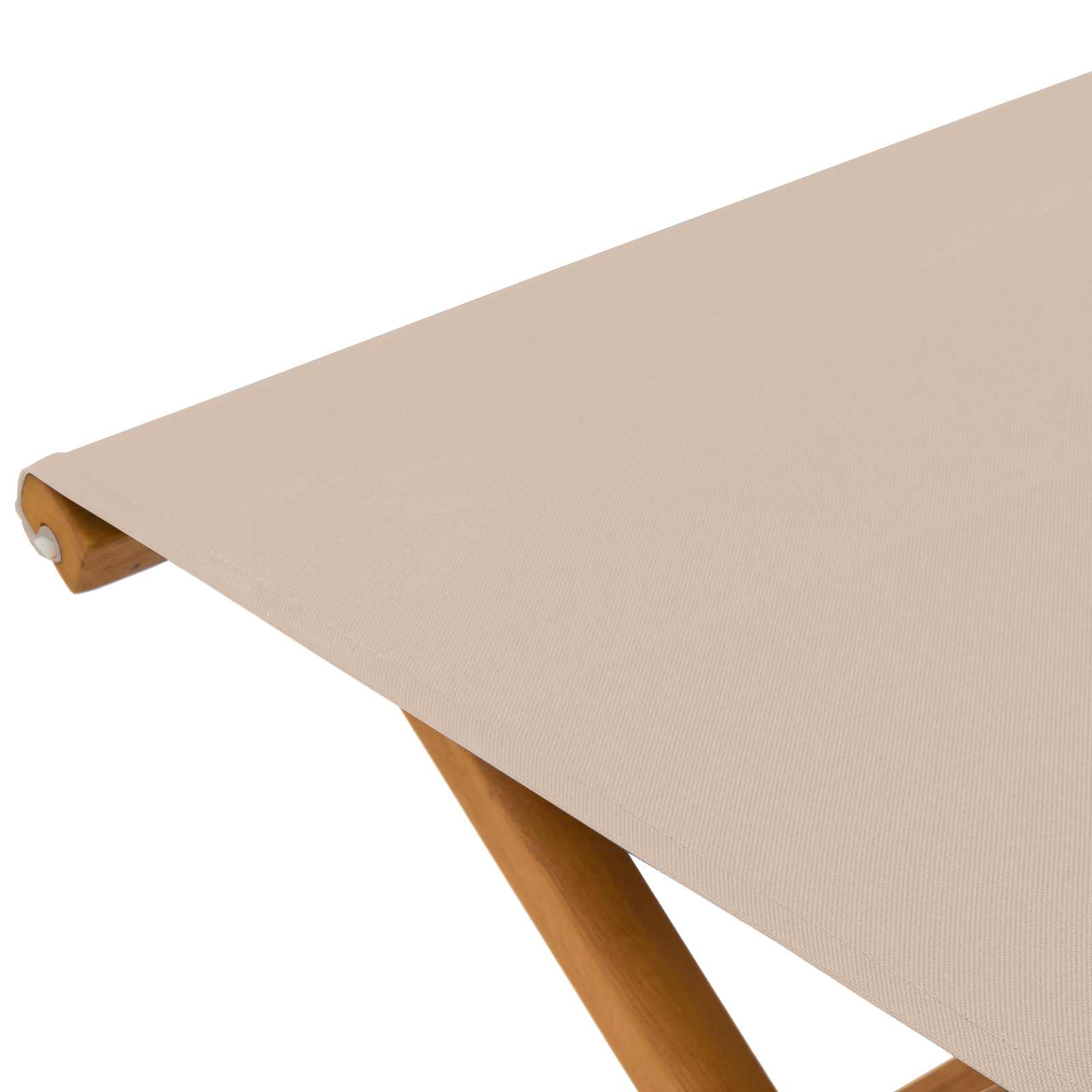 Outdoor Deck Chairs Solid Wood Beige 41x42x36.5cm