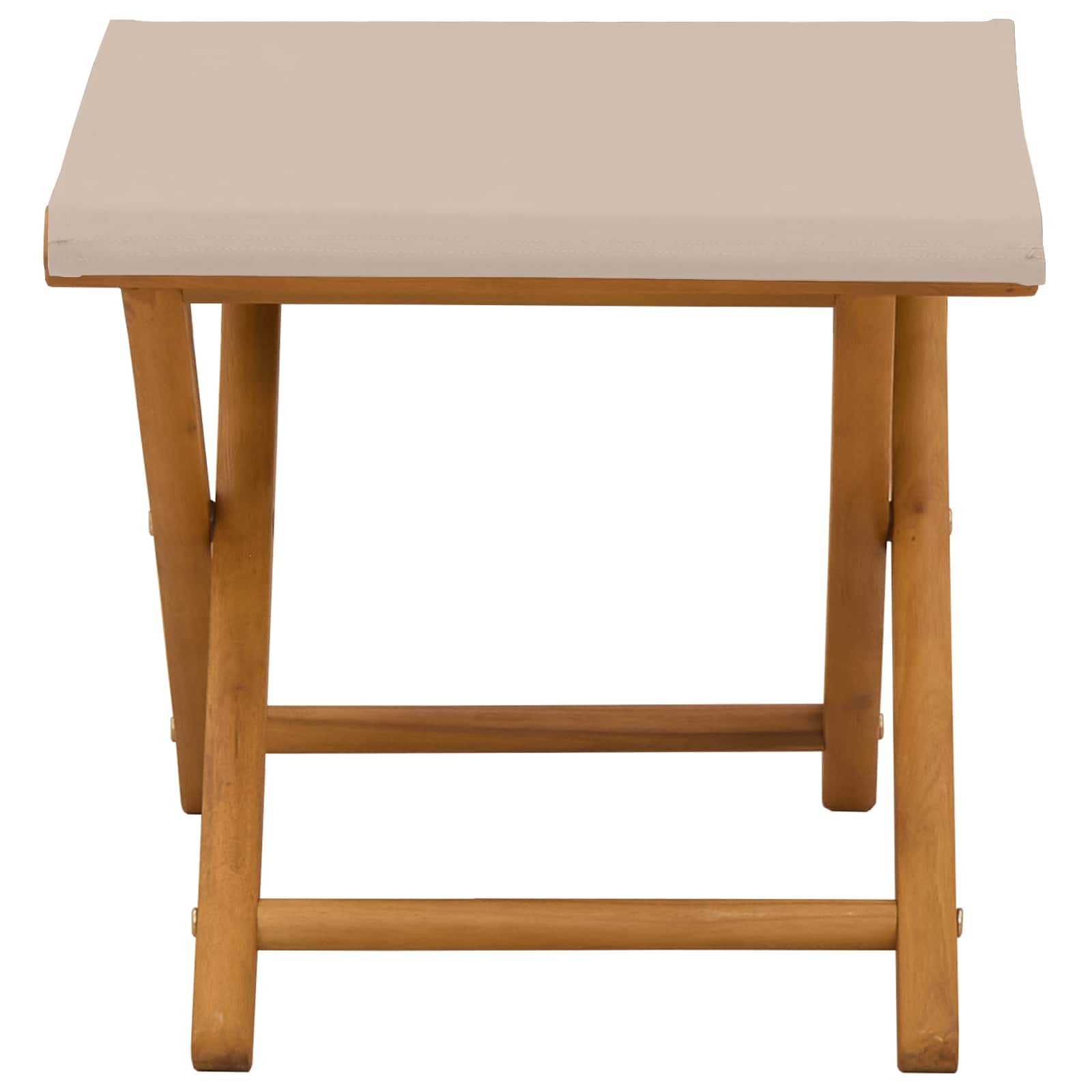 Outdoor Deck Chairs Solid Wood Beige 41x42x36.5cm