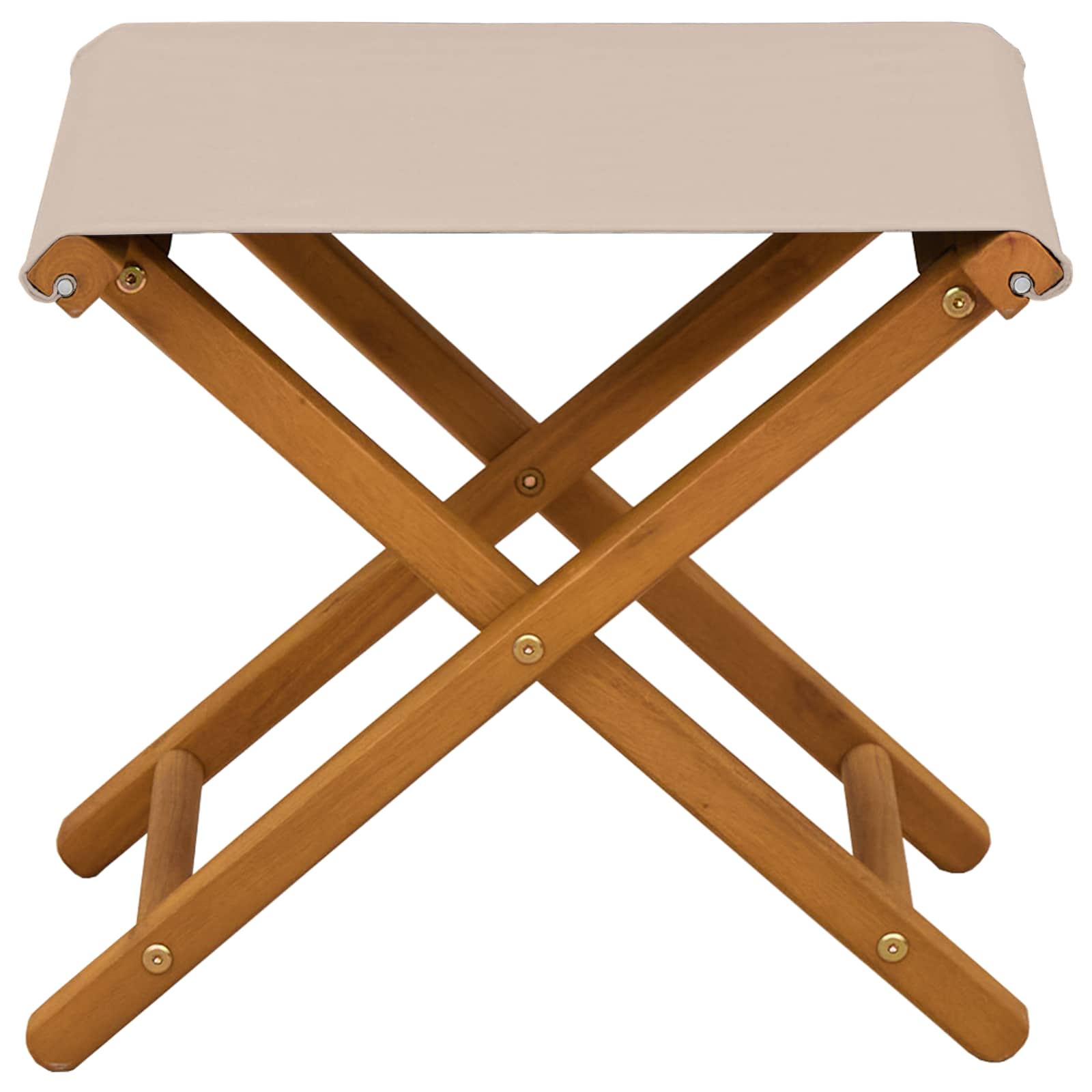 Outdoor Deck Chairs Solid Wood Beige 41x42x36.5cm