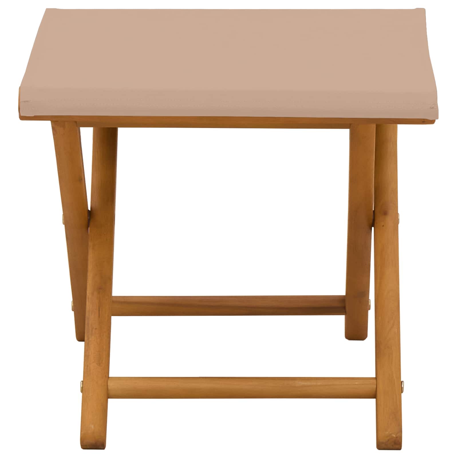 Outdoor Deck Chair Solid Wood Taupe 41x42x36.5cm