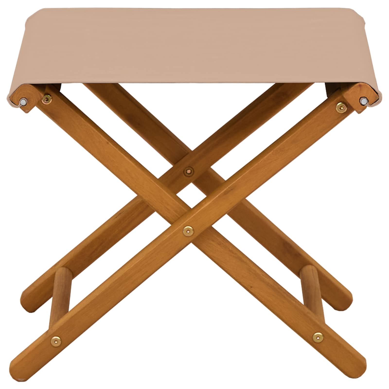 Outdoor Deck Chair Solid Wood Taupe 41x42x36.5cm