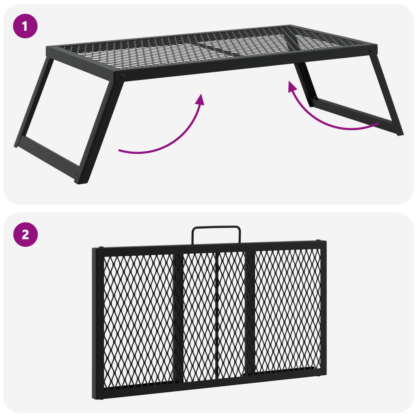 Foldable Camping Grill Portable BBQ Grate | Simpledeals
