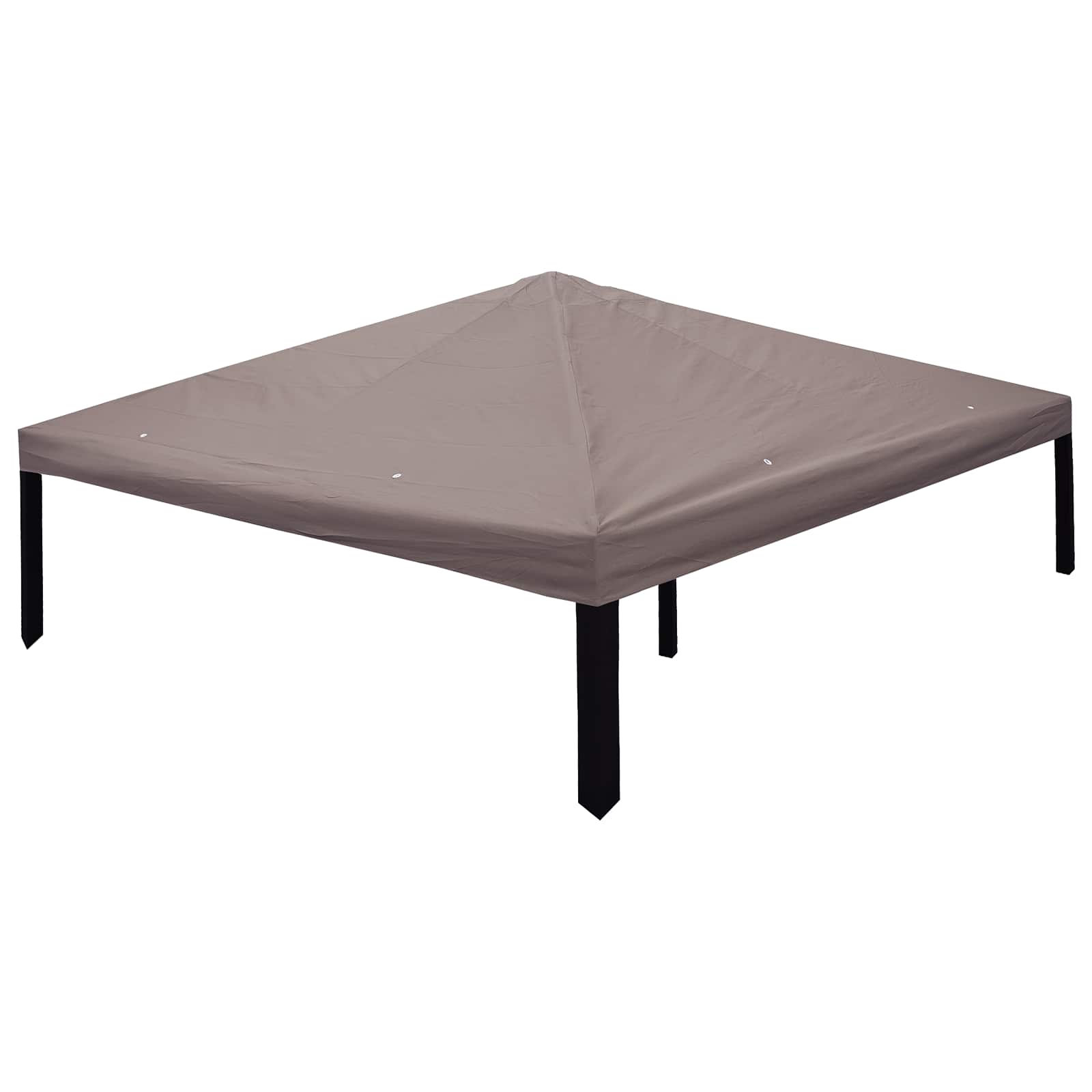 Gazebo Cover 3x3m Taupe Waterproof Steel | Simpledeals