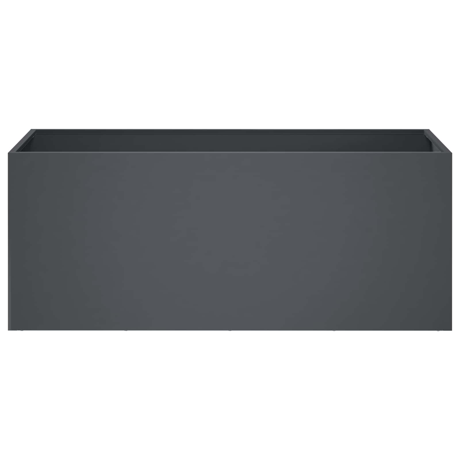 Garden Planter Anthracite Steel 100x40x40cm