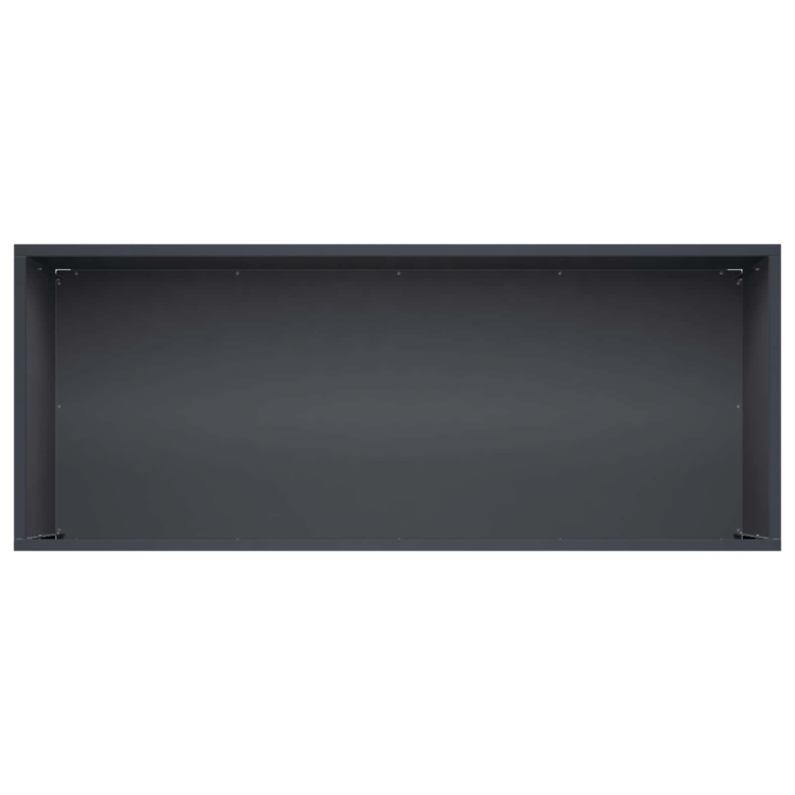 Garden Planter Anthracite Steel 100x40x40cm