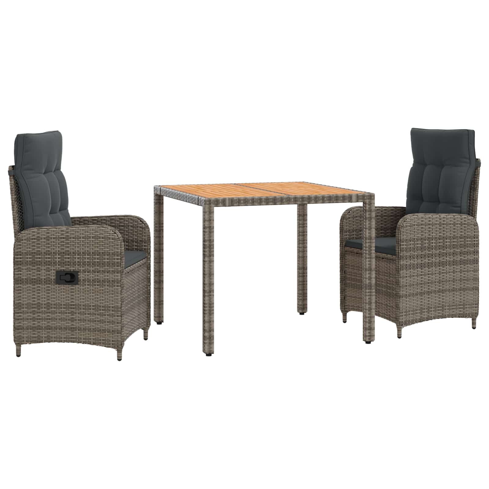 Outdoor Dining Set Grey 57x63x94cm