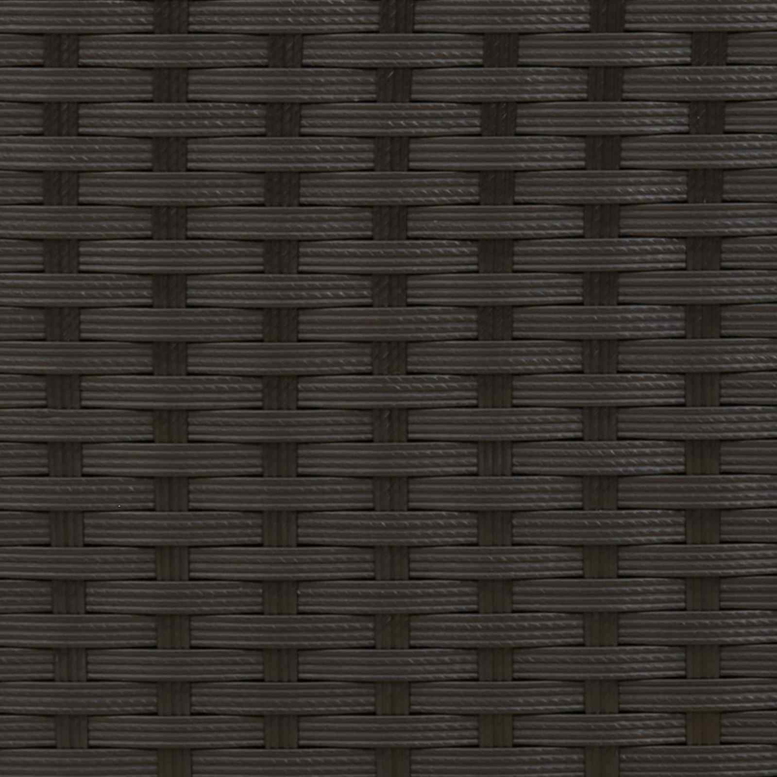 3 Piece Outdoor Dining Set Black Poly Rattan | Simpledeals