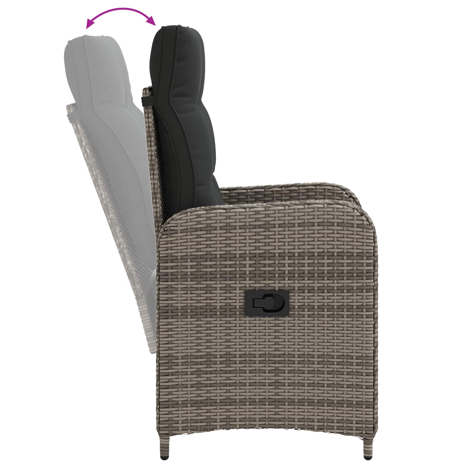 Outdoor Dining Set 3 Piece Grey | Simpledeals