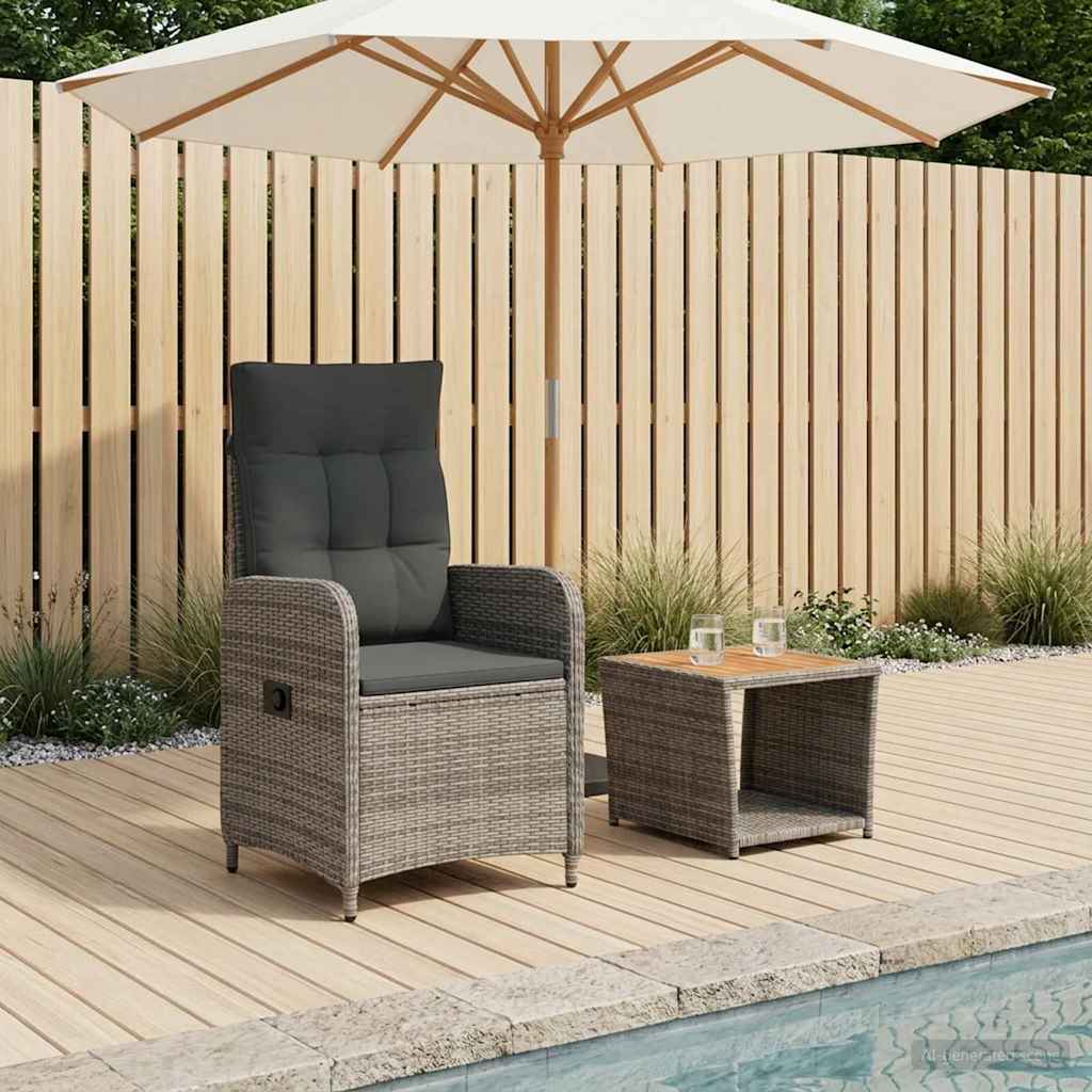 Grey Outdoor Lounge Set 57x63x94cm