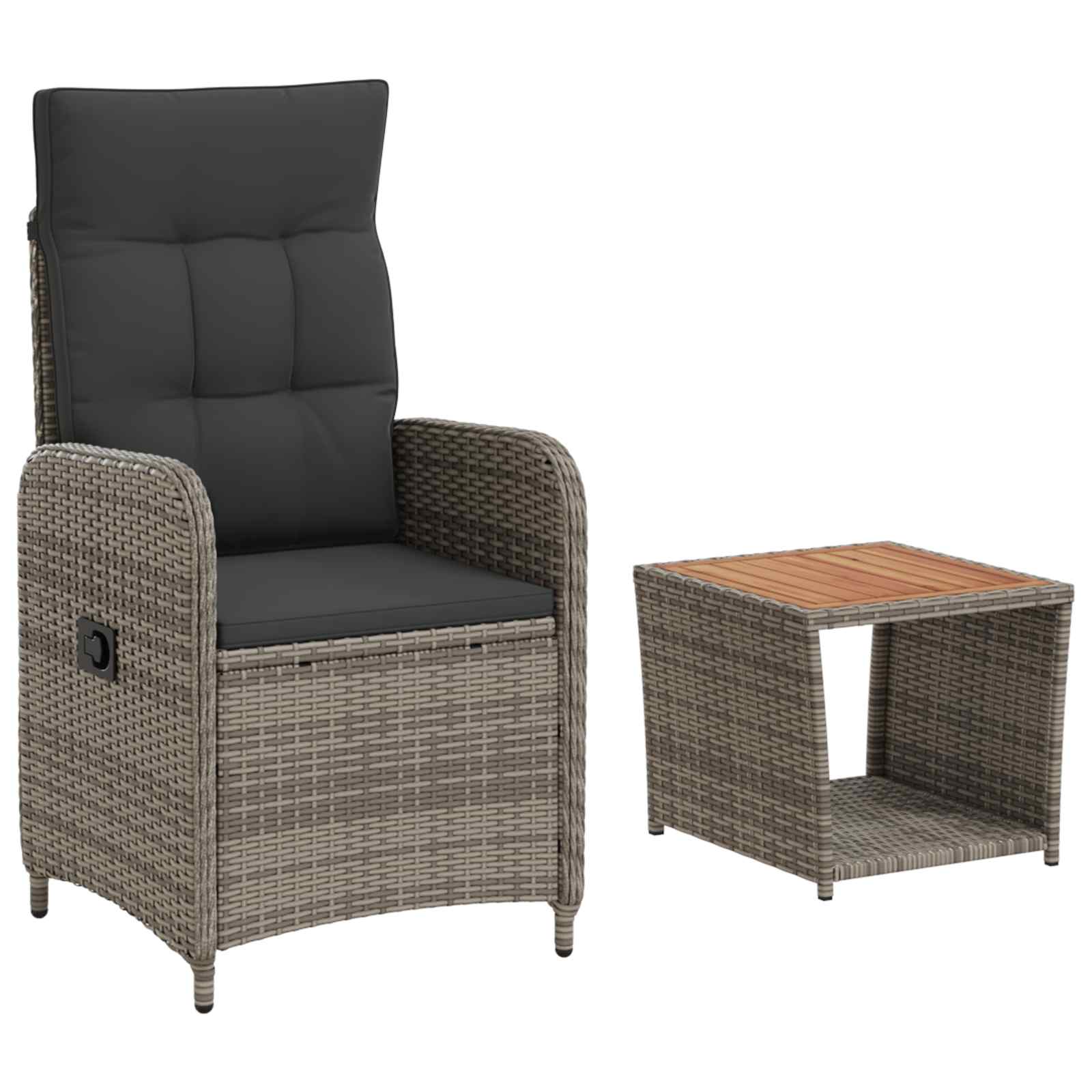 Grey Outdoor Lounge Set 57x63x94cm