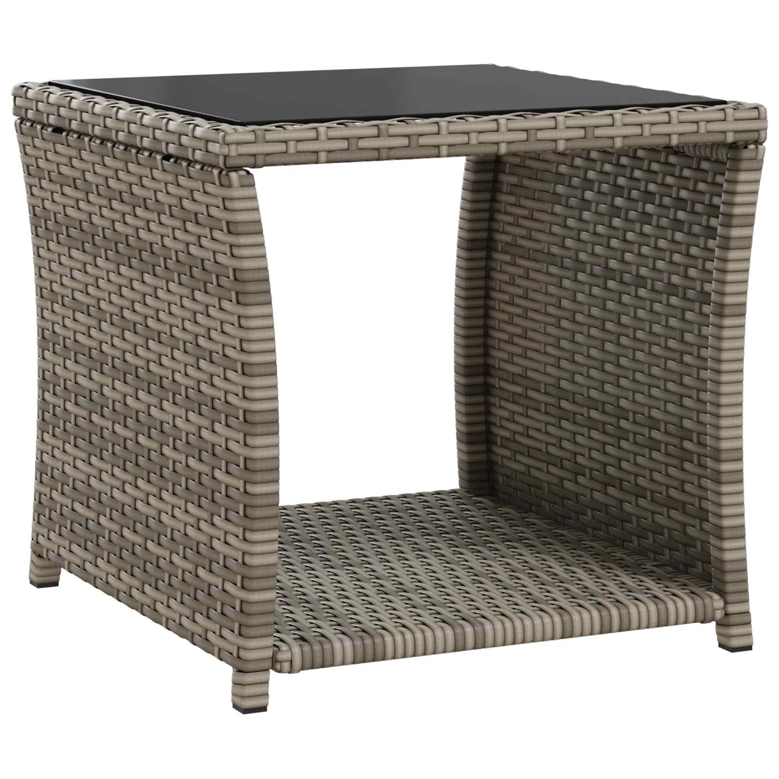 Grey Garden Lounge Set 2pc 57x63x94cm