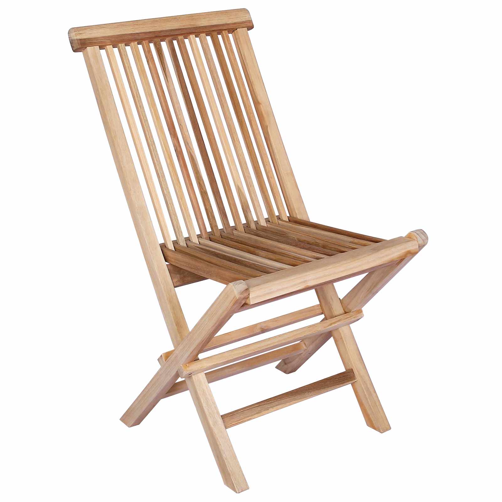 Teak Garden Furniture Set Natural 160x80x76cm