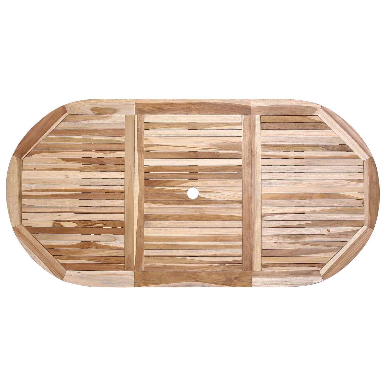 Teak Garden Furniture Set Natural 160x80x76cm
