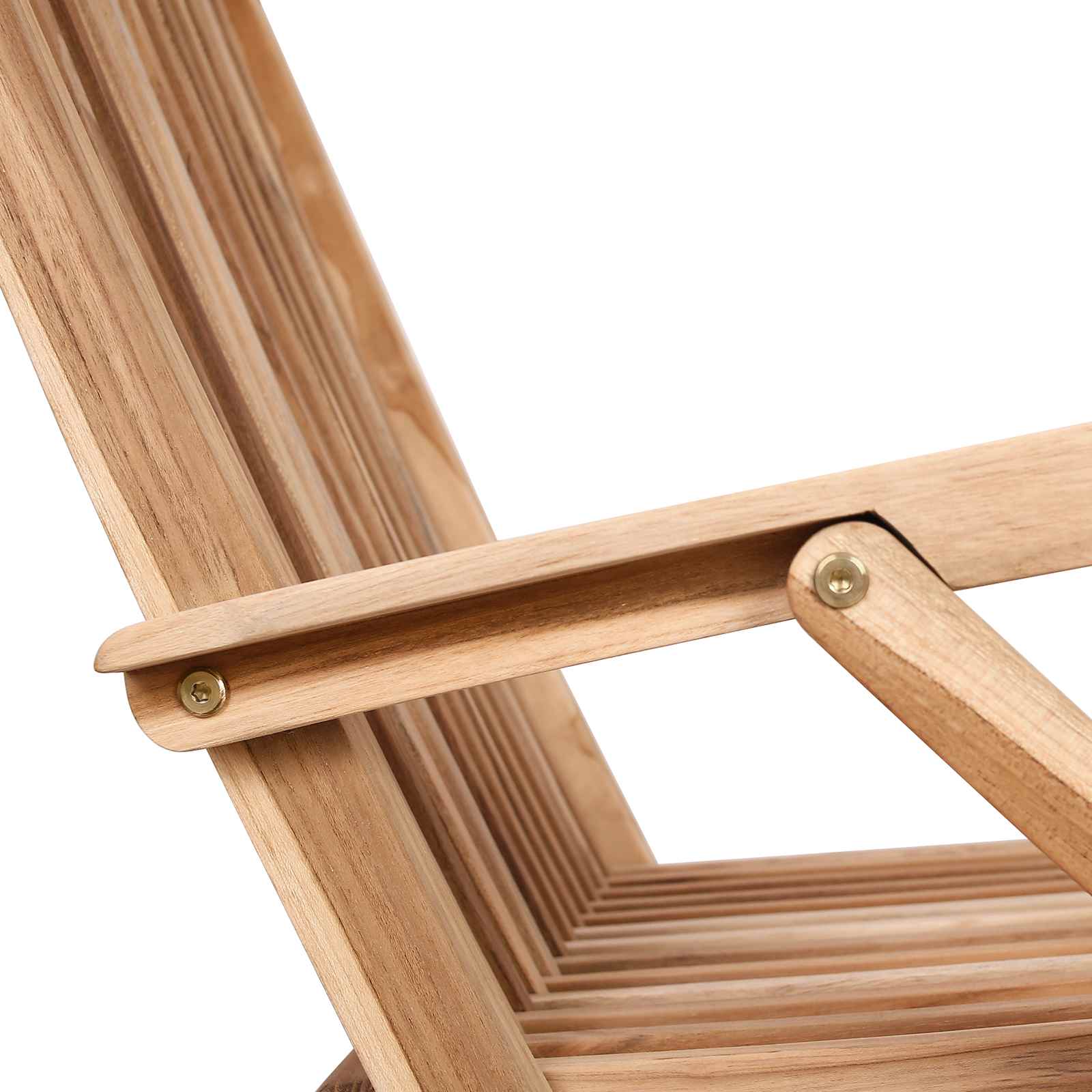 Natural Teak Folding Chair Set 55x61x89cm