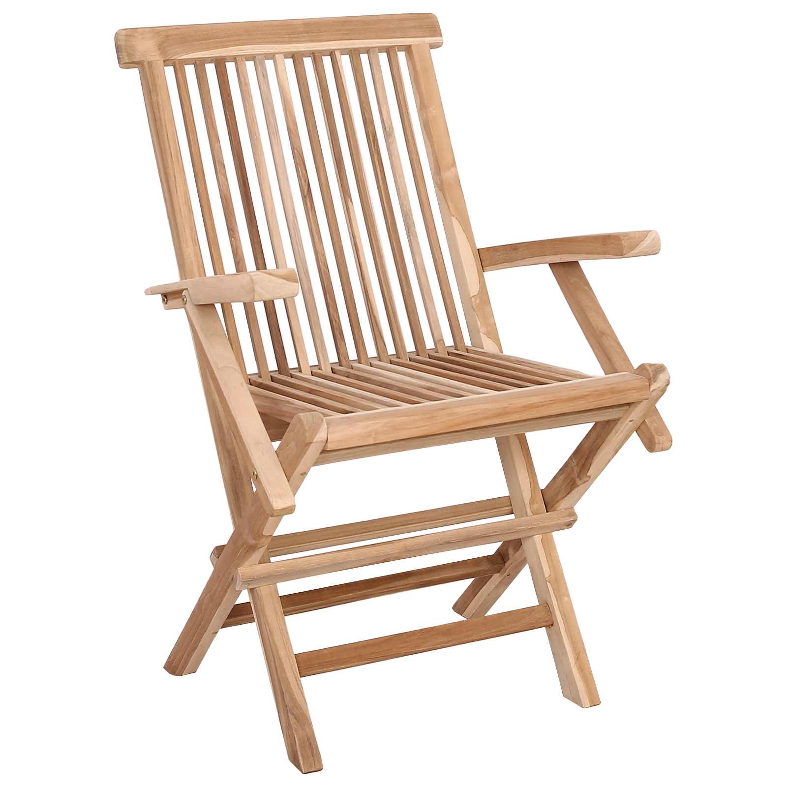 Natural Teak Folding Chair Set 55x61x89cm