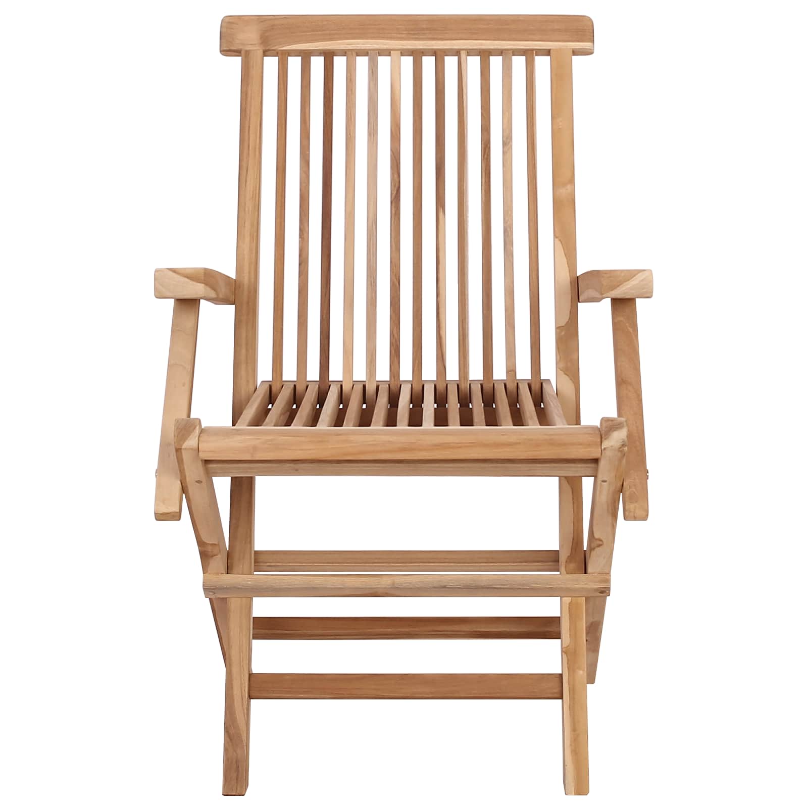 Natural Teak Folding Chair Set 55x61x89cm