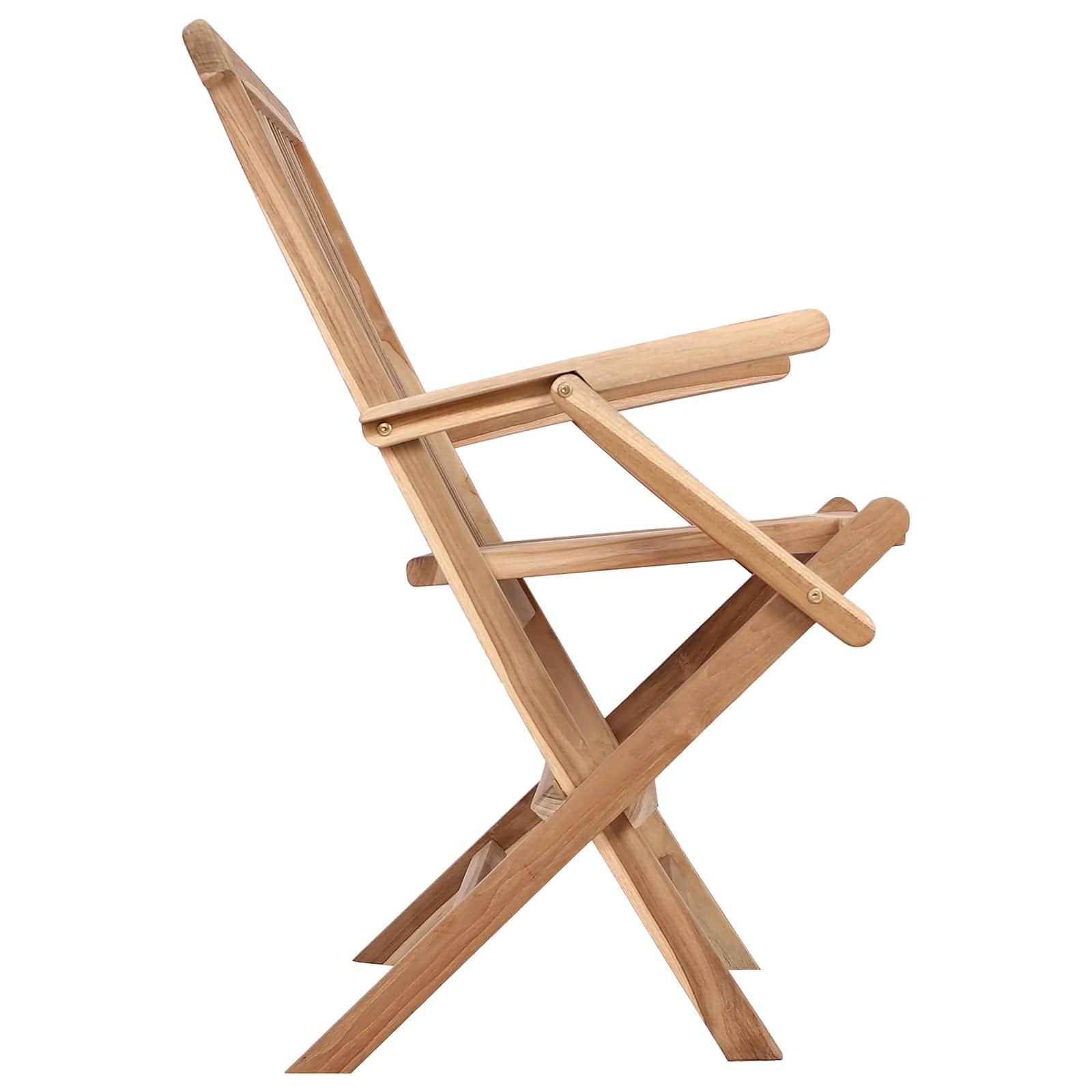 Folding Garden Chair Natural Wood 55x61x89cm