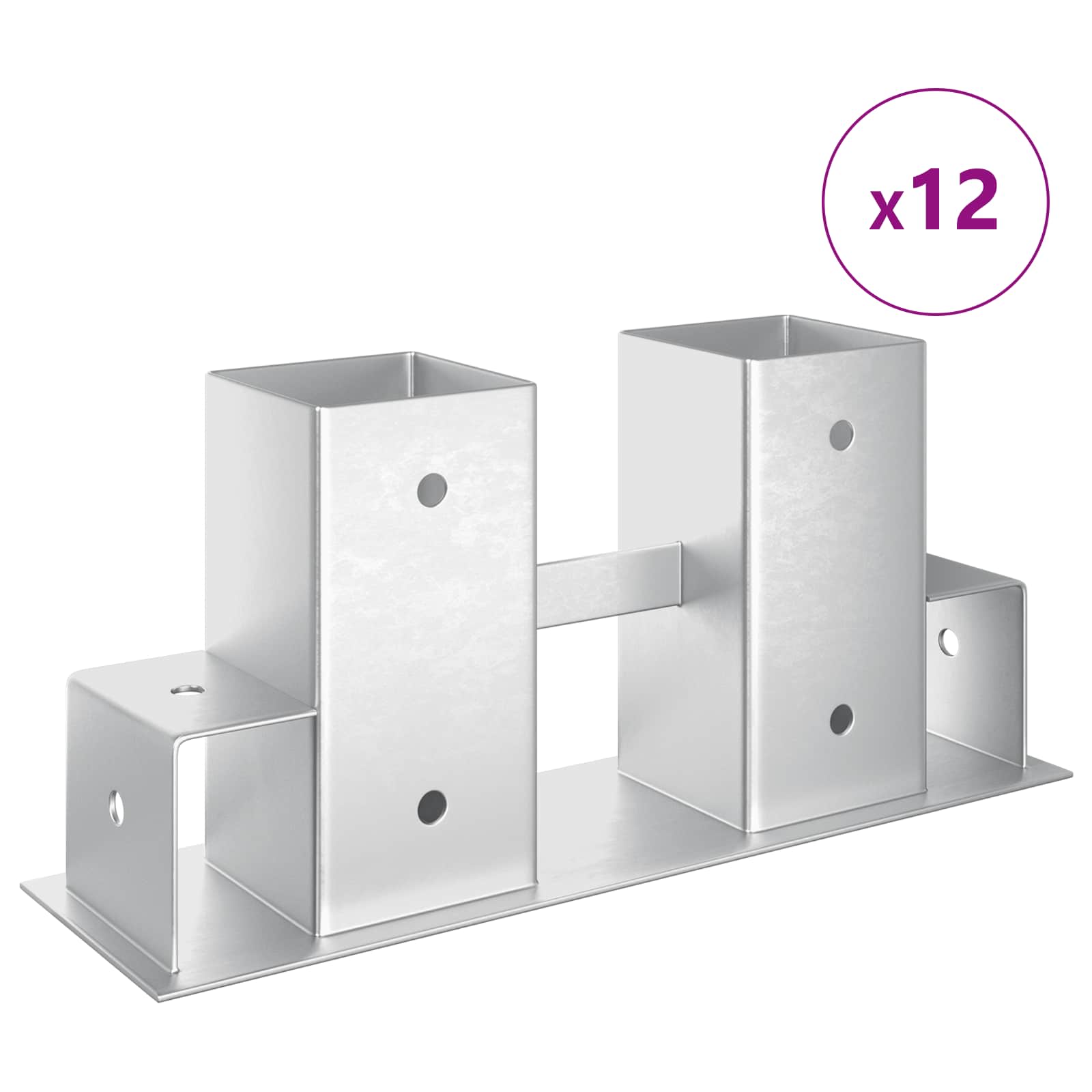 Firewood Stack Aid 12pc Steel Silver | Simpledeals
