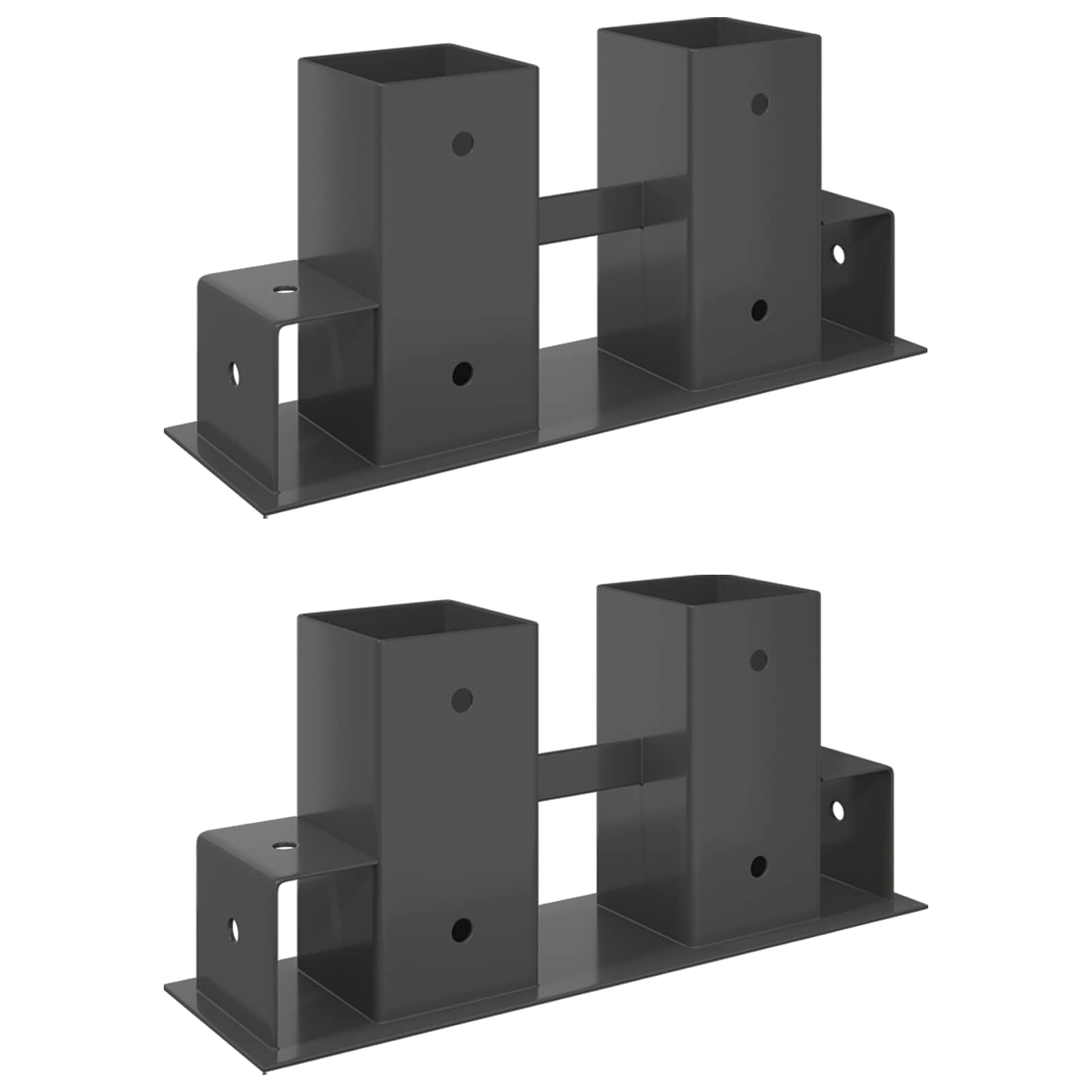 Steel Firewood Stack Aid Anthracite 2pk | Simpledeals