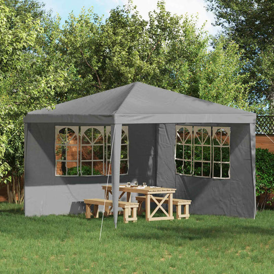 Party Tent Sidewalls 300x195cm Light Grey PE - Home & Garden > Lawn & Garden > Outdoor Living > Outdoor Structures > Can