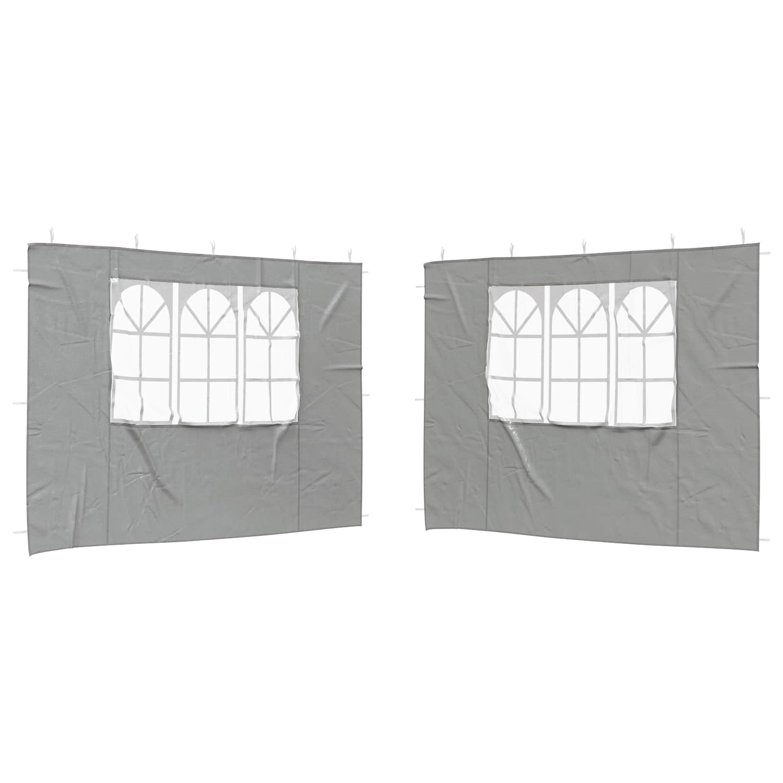 Party Tent Sidewalls 300x195cm Light Grey PE | Simpledeals