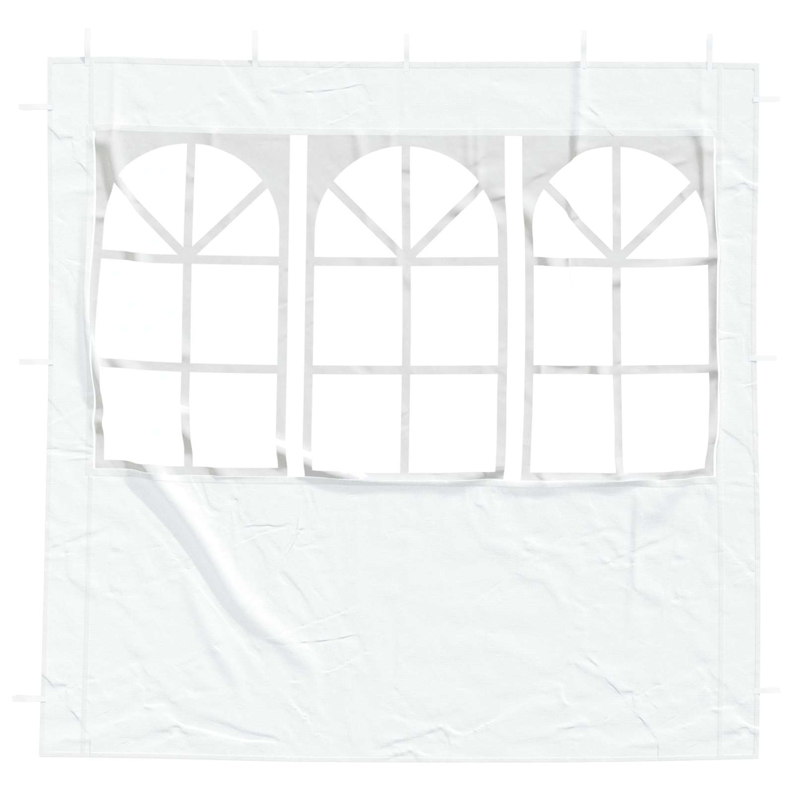 Party Tent Sidewalls 200x195cm White PE Steel | Simpledeals