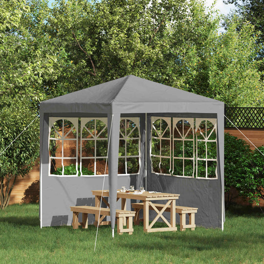 Party Tent Sidewalls 200x195cm Light Grey 2pk - Home & Garden > Lawn & Garden > Outdoor Living > Outdoor Structures > Ca